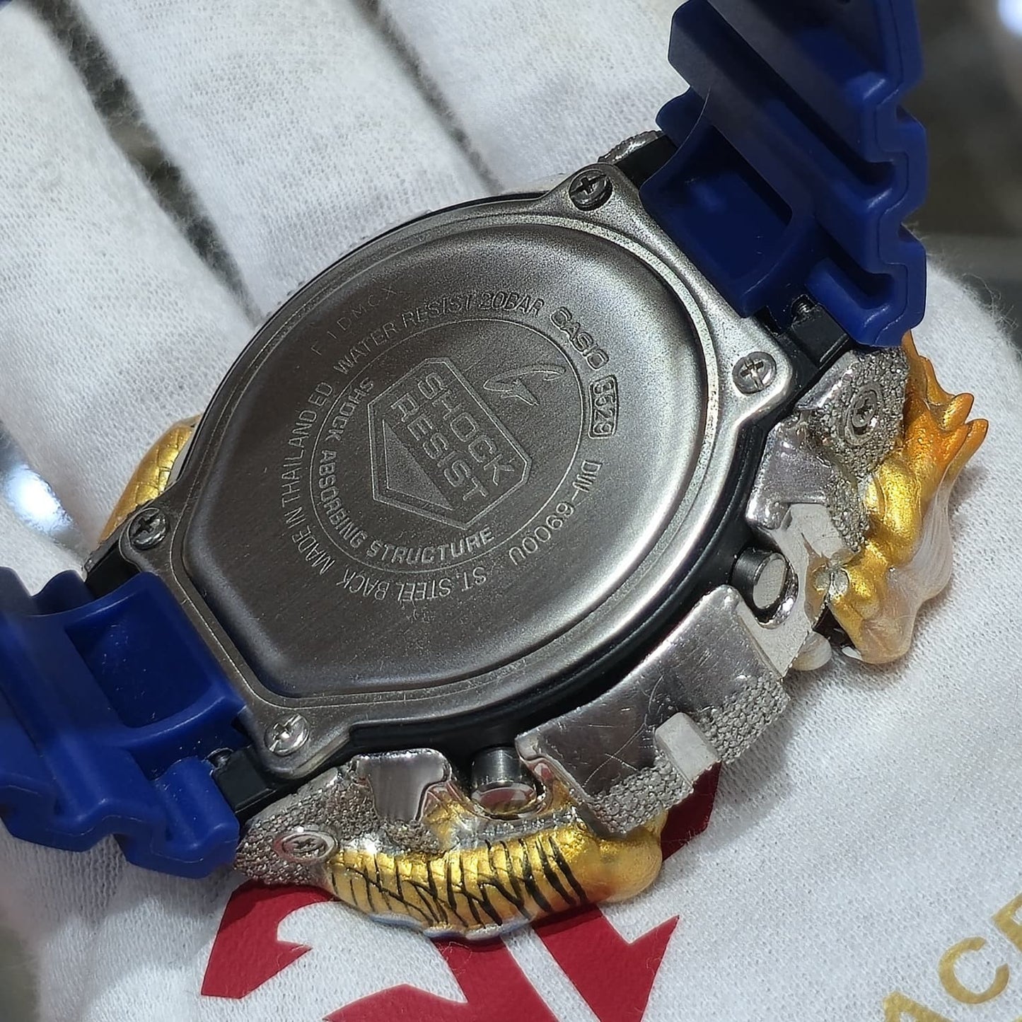 Casio G-Shock Dragon (Blue) 6900 Iced Out Diamond Watch 5 CTW
