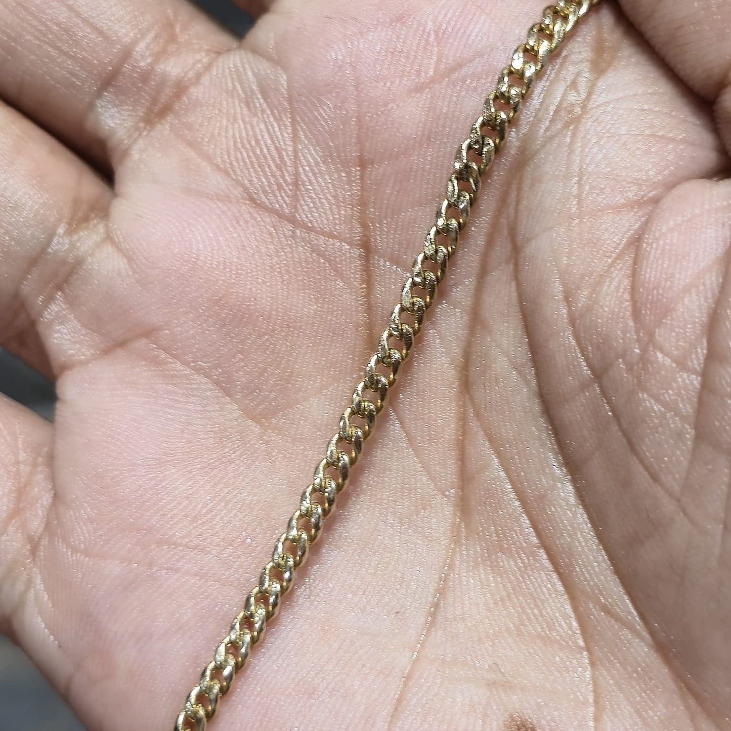 3mm Miami Cuban Link Bracelet 10K Yellow Gold 8" Real Gold Lobster Clasp Unisex