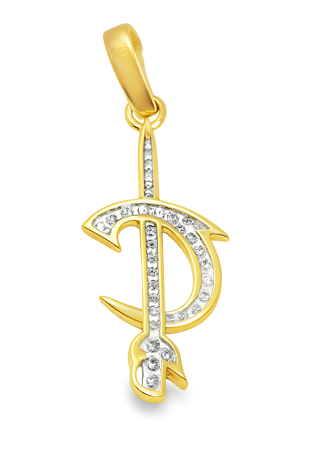 10K Yellow Gold Diamond Cleveland Cavaliers Logo Pendant 0.50 ctw | Sports Charm