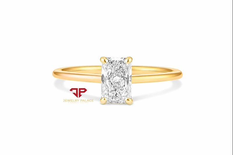 14K Gold 1 CTW Lab Grown Diamond Solitaire Ring | Emerald, Radiant, Oval, Pear, Round & Marquise
