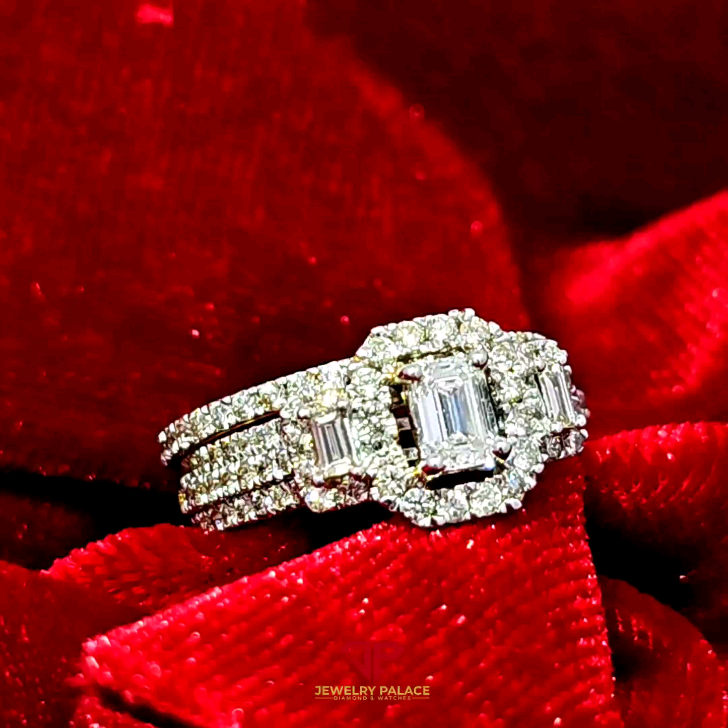 Three-Stone Ring 1.48 Ct. Diamond 14K Gold