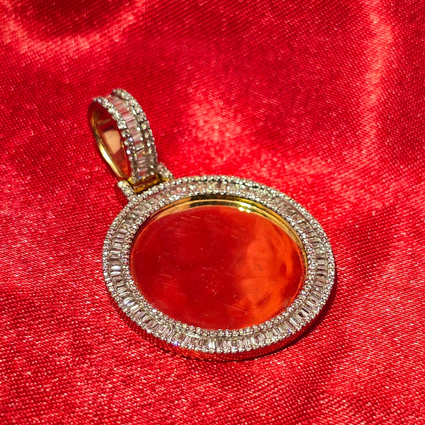 10k Yellow Gold Diamond Memory Pendant 0.80 ctw