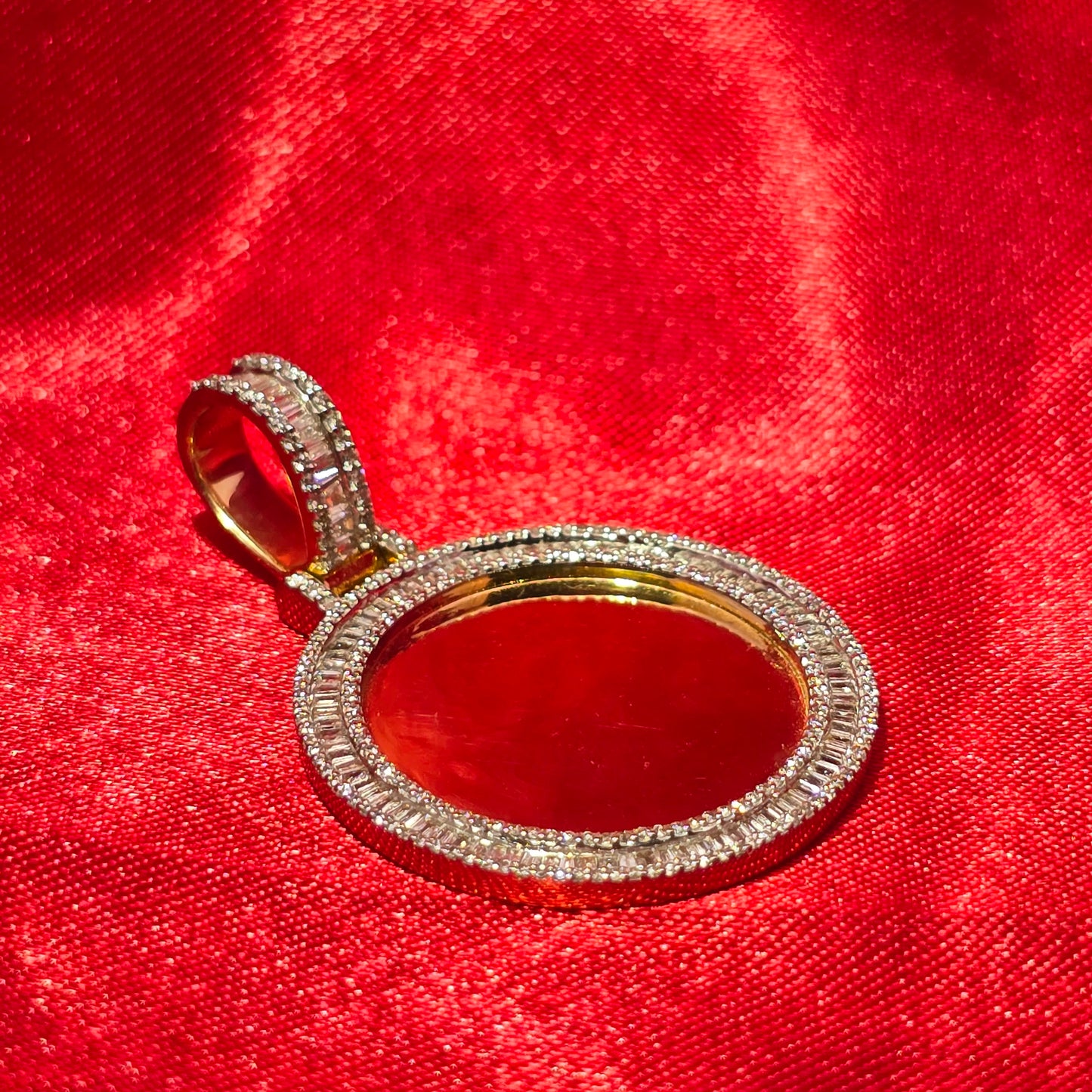 10k Yellow Gold Diamond Memory Pendant 0.80 ctw