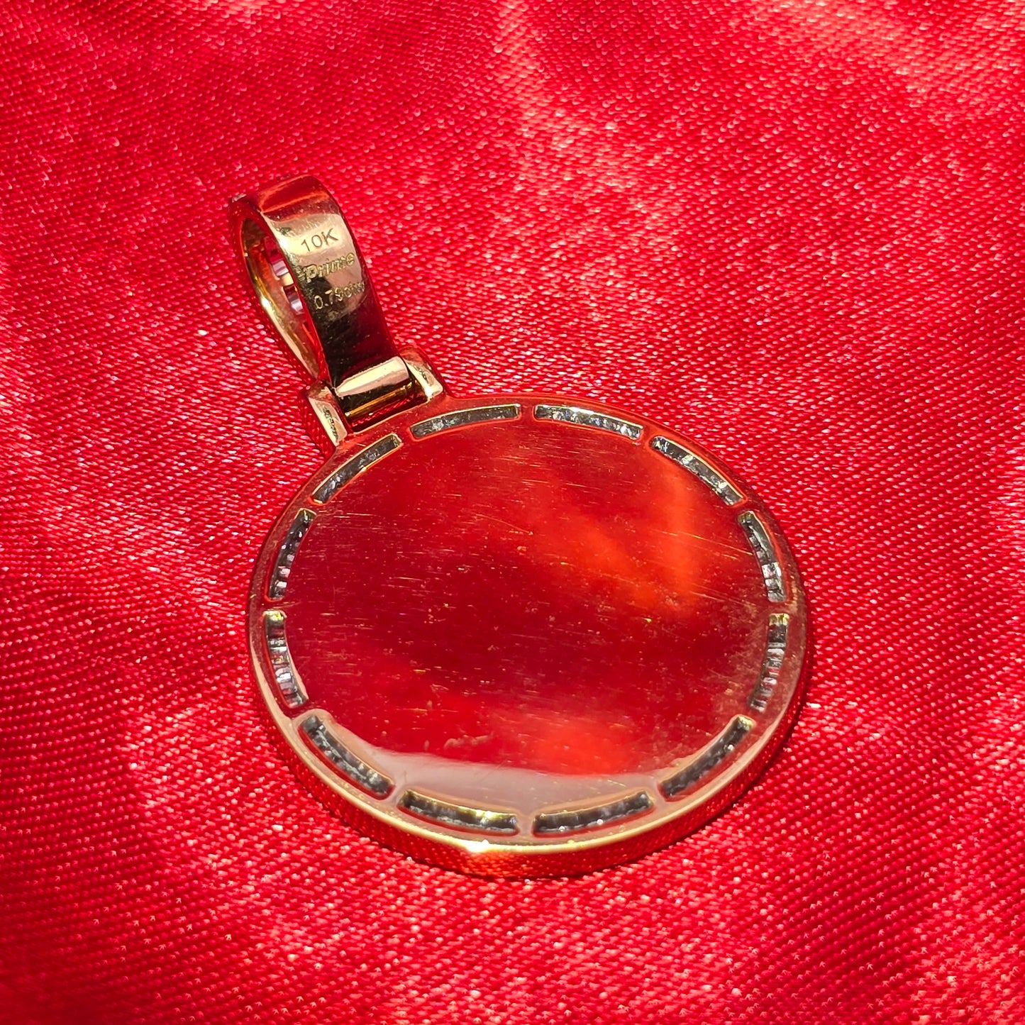 10k Yellow Gold Diamond Memory Pendant 0.80 ctw
