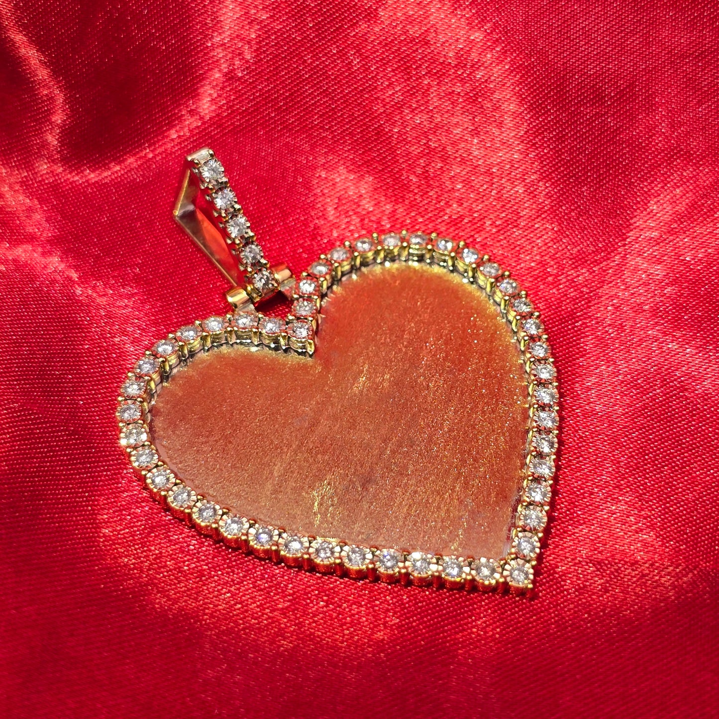 10k Yellow Gold Heart Shaped Diamond 1.1 ctw