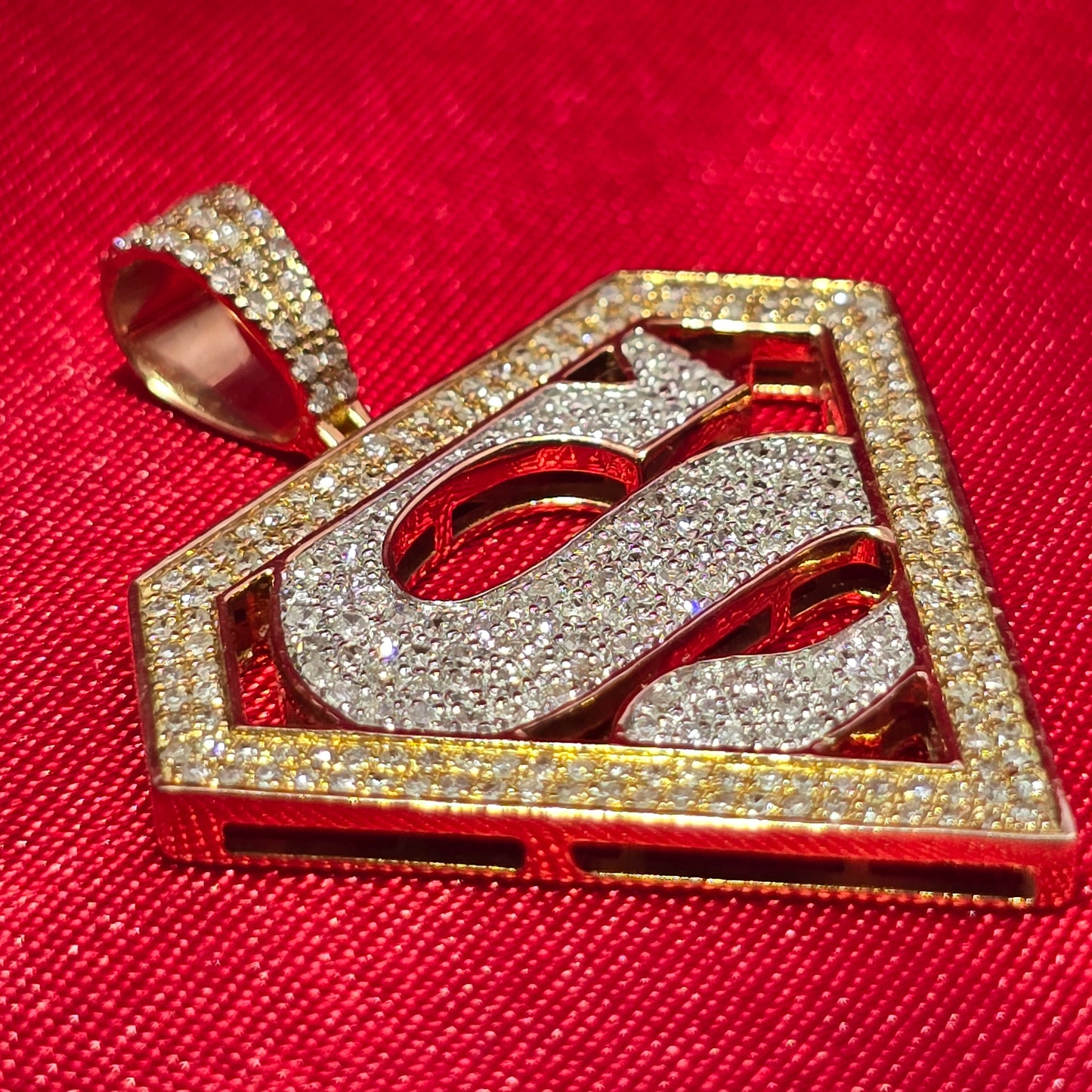 Superhero Pendant 0.74 ct. Diamond 10K Yellow Gold