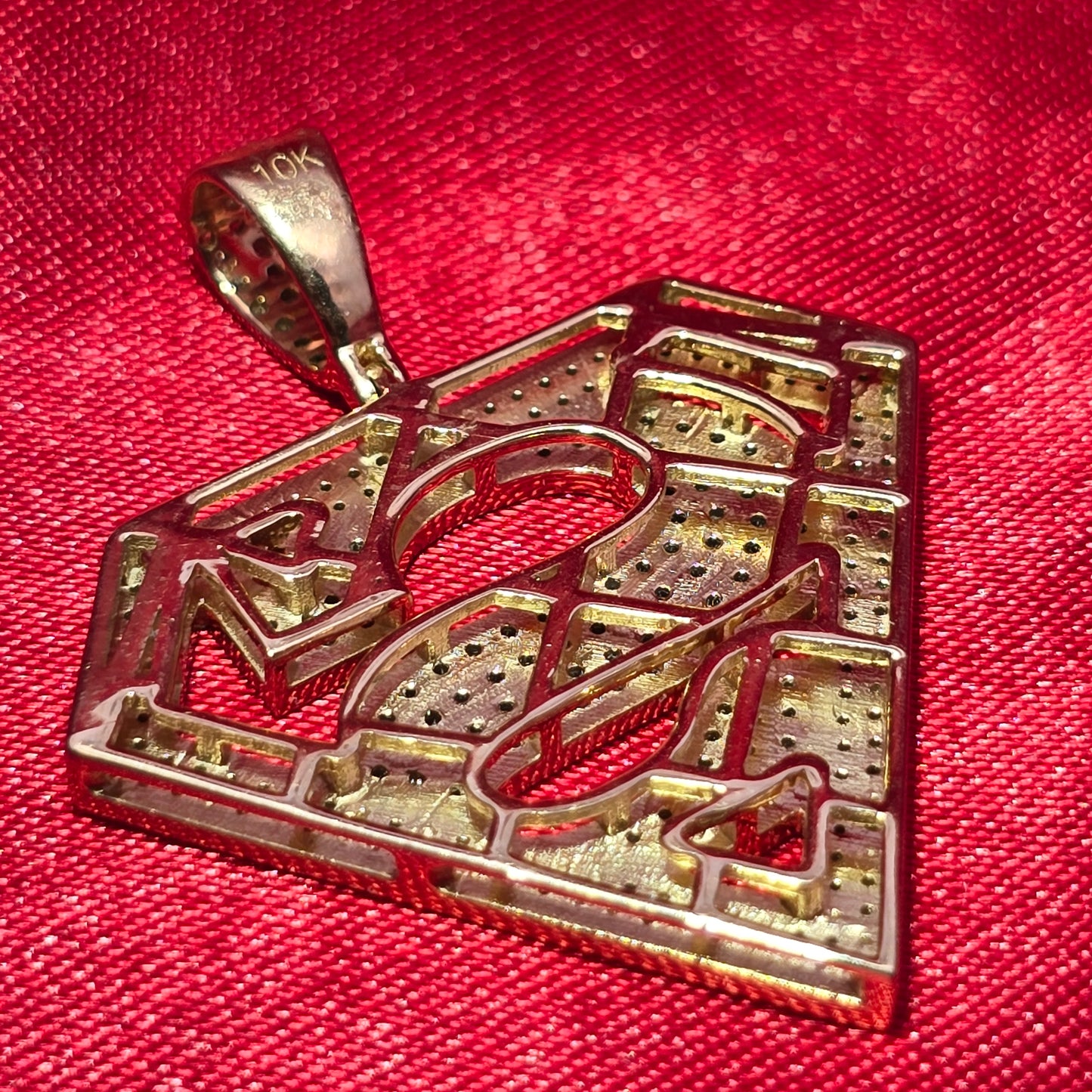 Superhero Pendant 0.74 ct. Diamond 10K Yellow Gold