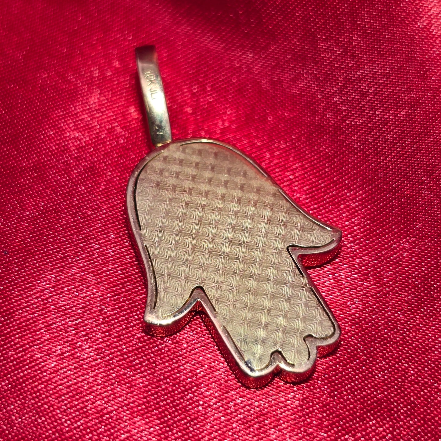 Enlightened Hamsa Pendant 1.45 ctw Diamond 10K Yellow Gold