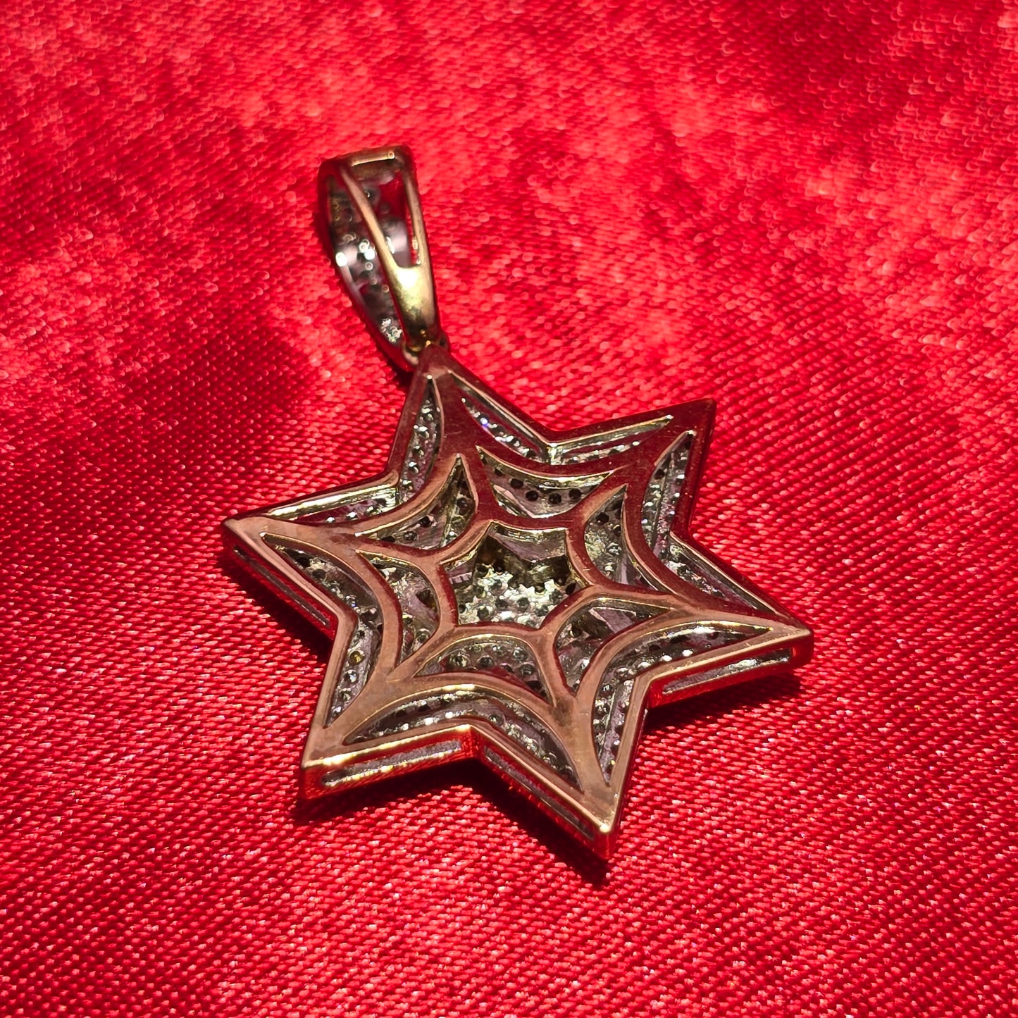 Star Pendant 0.60 ctw Diamond 10K Yellow Gold
