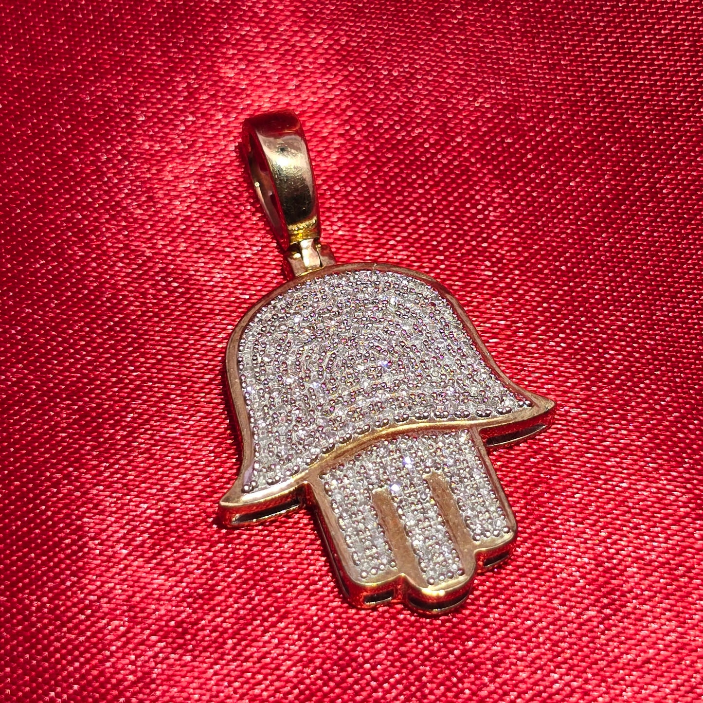 Hamsa Pendant 0.33 ctw Diamond 10K Yellow Gold