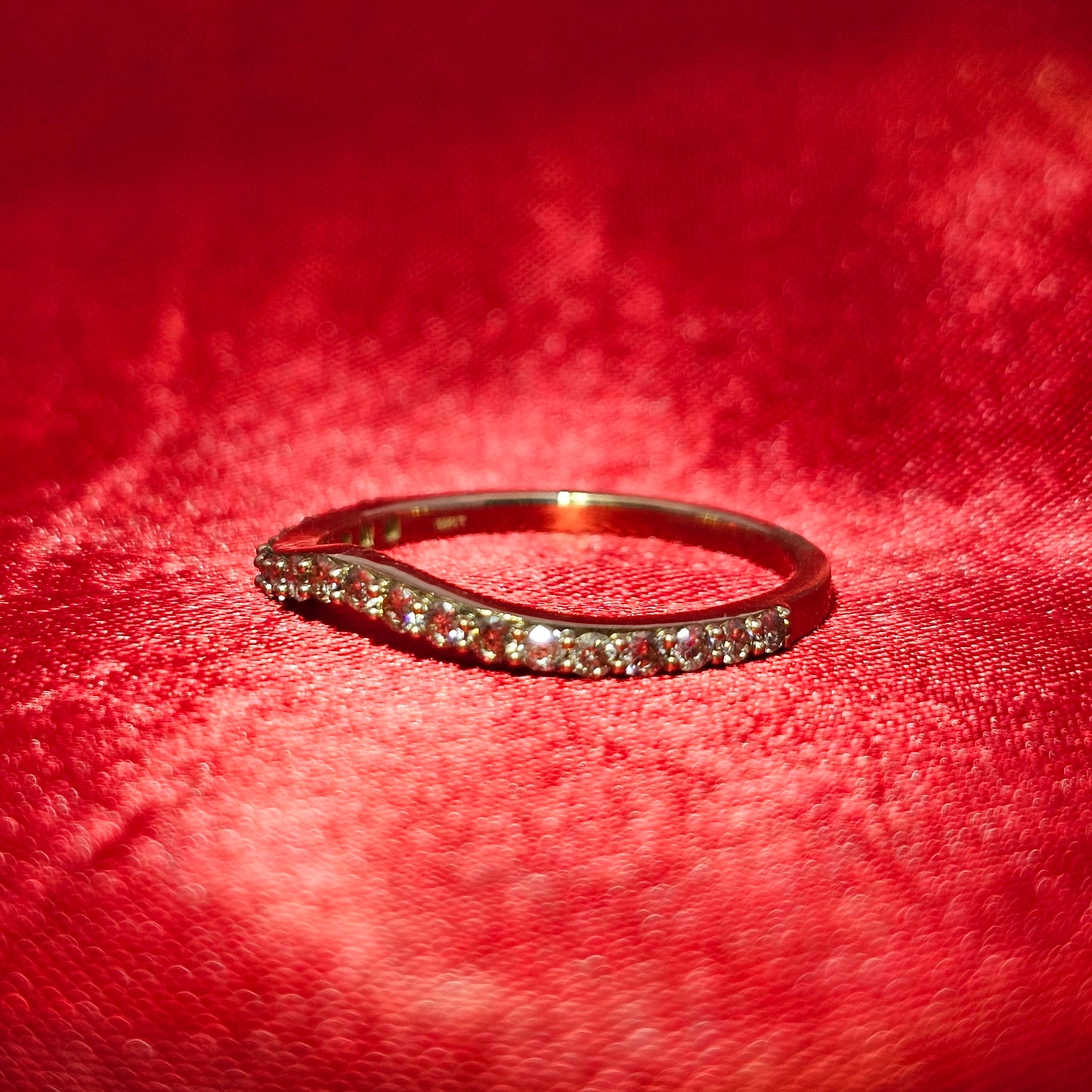 Ring with Band 1.75 ctw Diamond 10K Yellow Gold