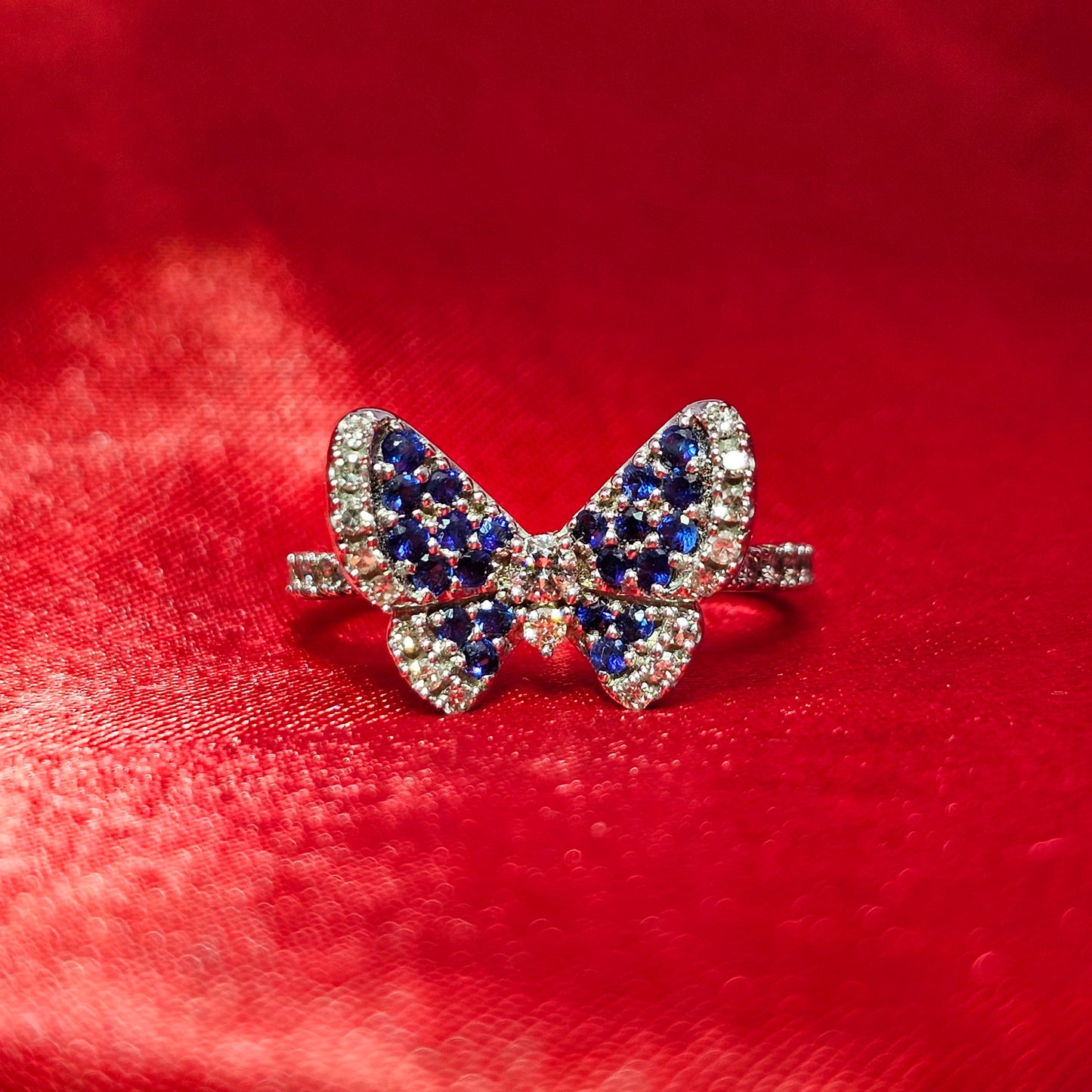 Butterfly Ring 0.33 ctw Diamond 10K White Gold