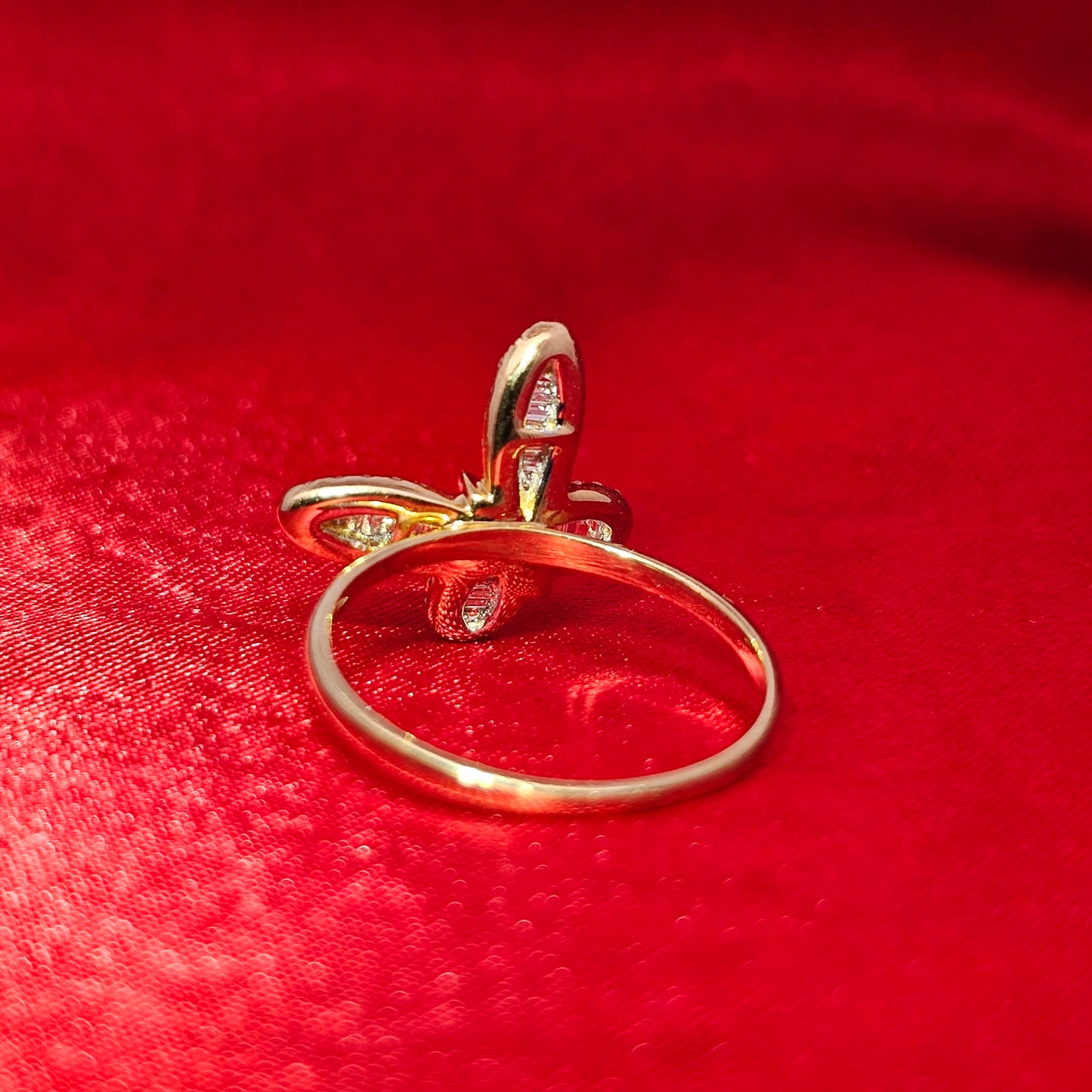 Butterfly Ring 0.33 ctw Diamond 10K Yellow Gold