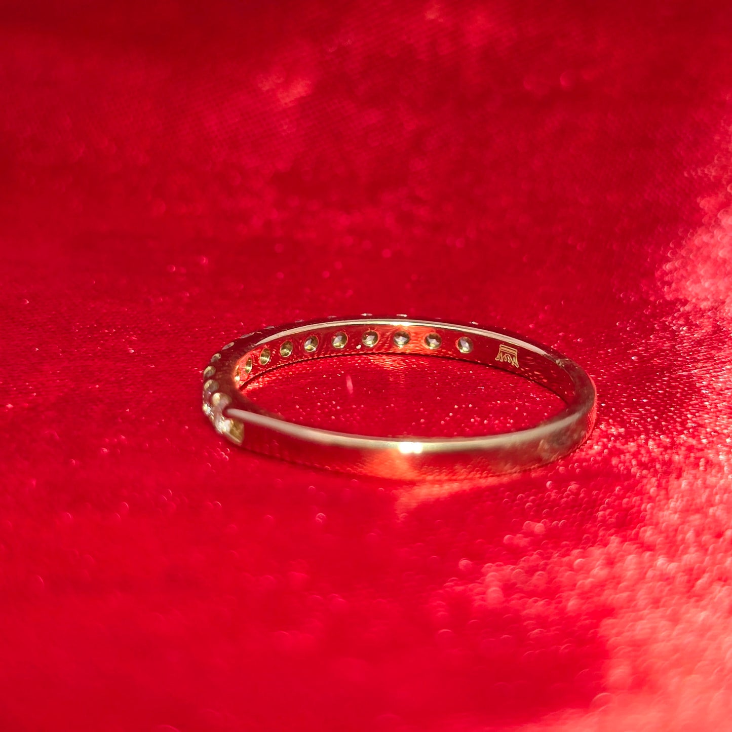 Round Ring 0.37 ctw Diamond 14K Yellow Gold