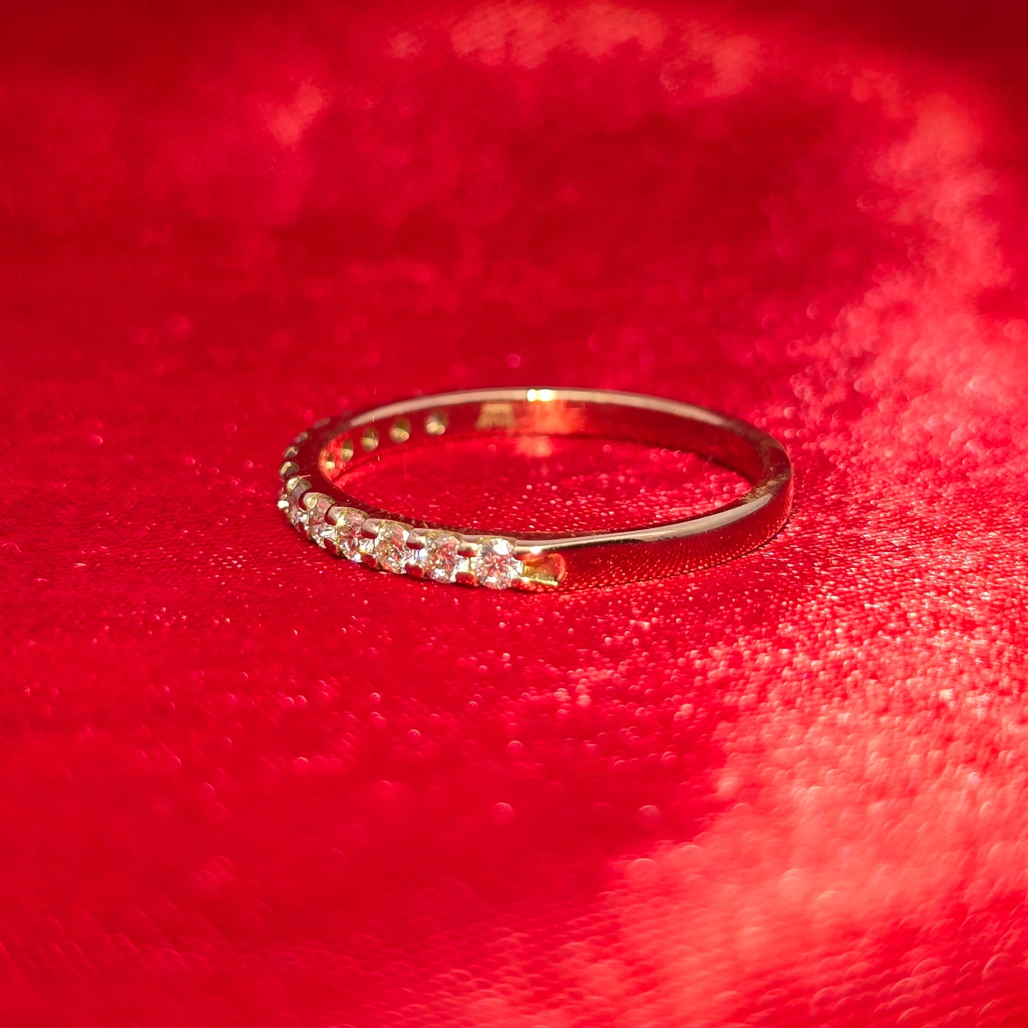 Round Ring 0.37 ctw Diamond 14K Yellow Gold