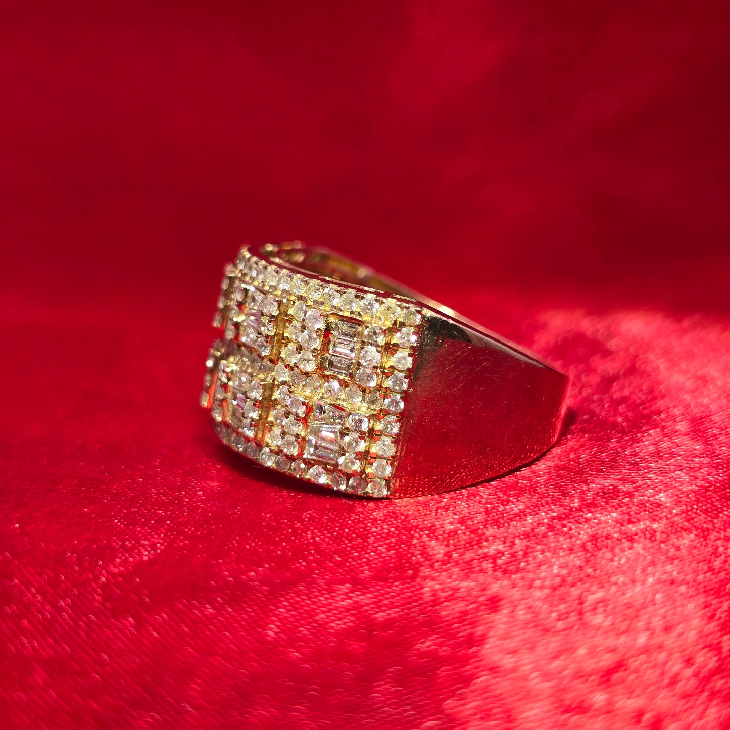 Round Cut Ring 3.50 ctw Diamond 10K Yellow Gold