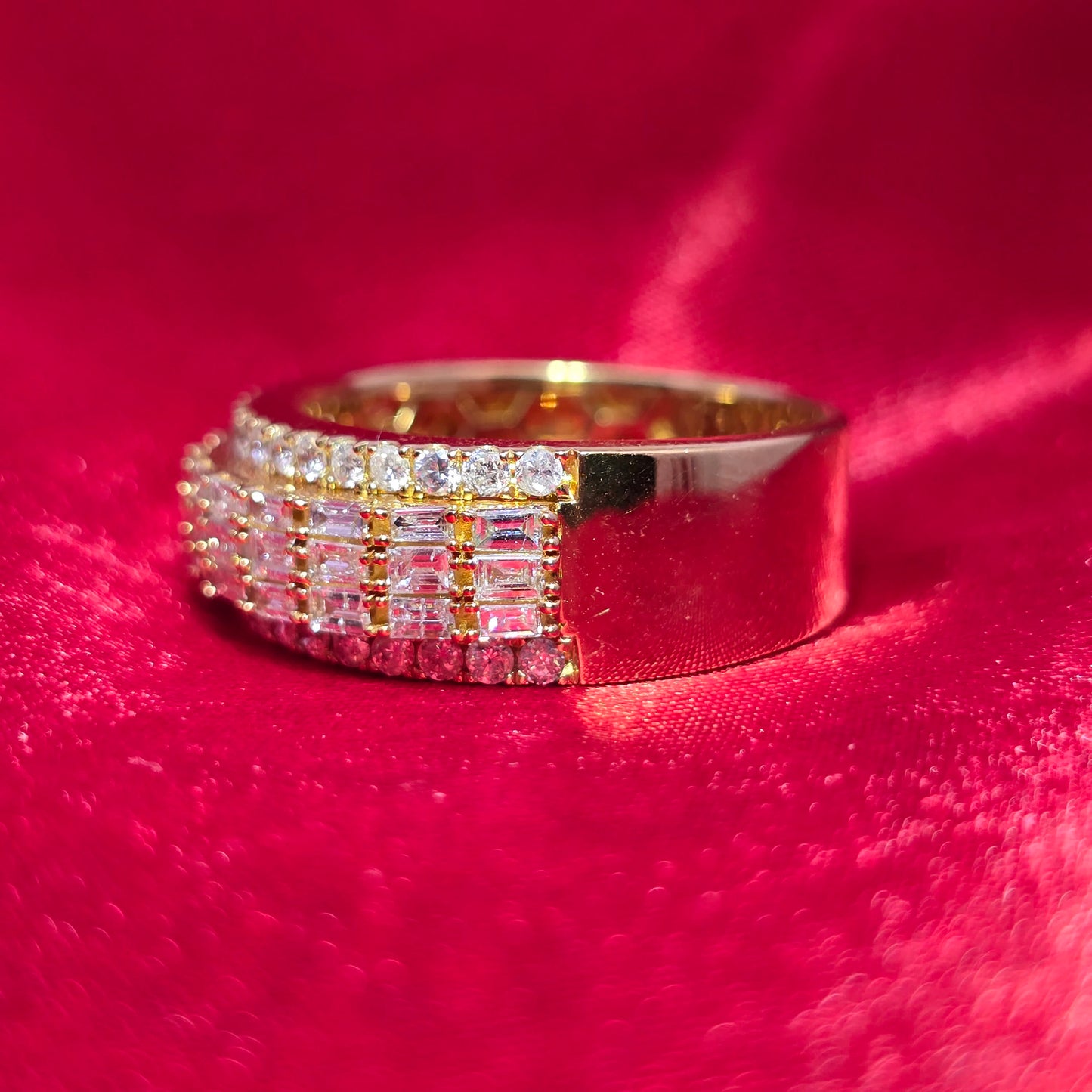 Baguette Band Ring 1.41 ctw Diamond 14K Yellow Gold