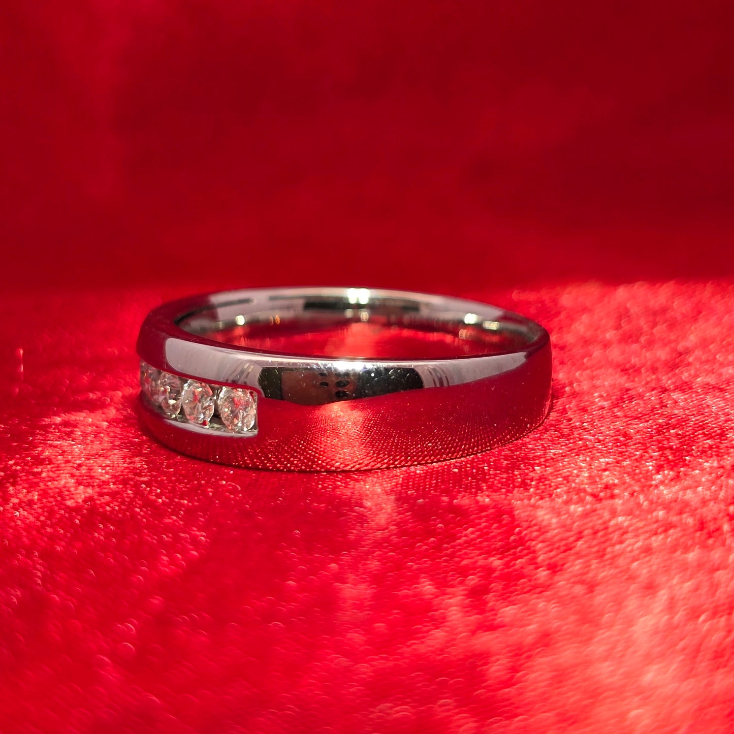 Round Cut Ring 0.50 ctw Diamond 14K White Gold