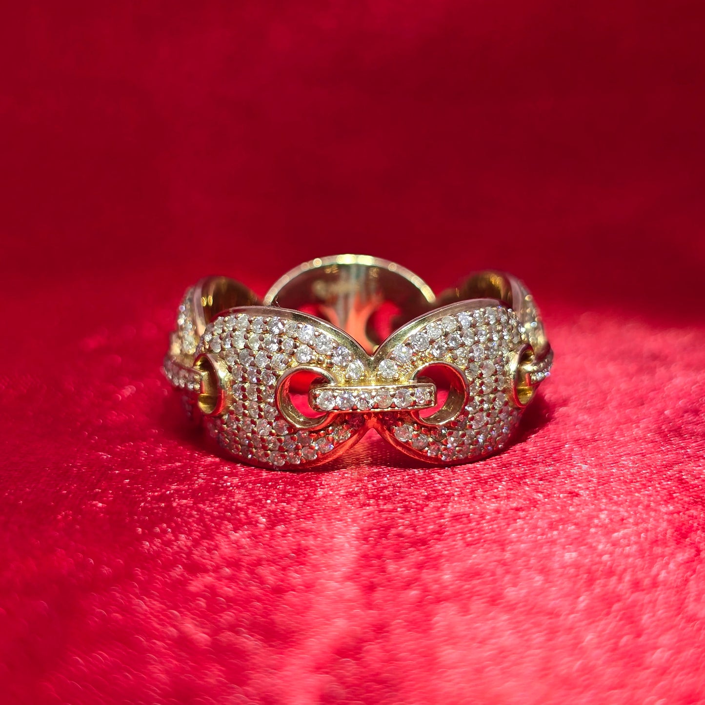 Diamond Gucci Ring 2.50 ctw 10K Yellow Gold
