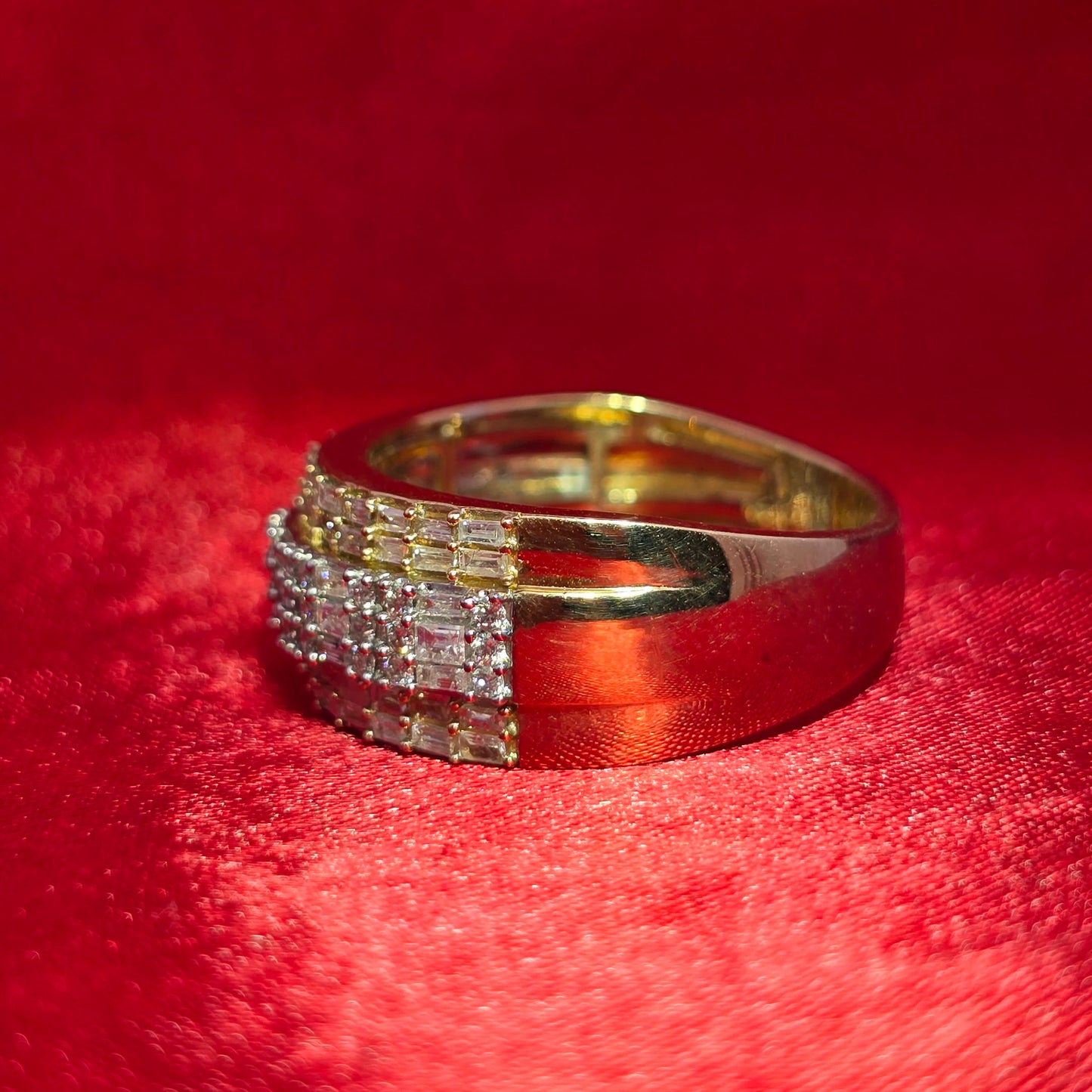 Round Cut Ring 1.12 ctw Diamond 10K Yellow Gold