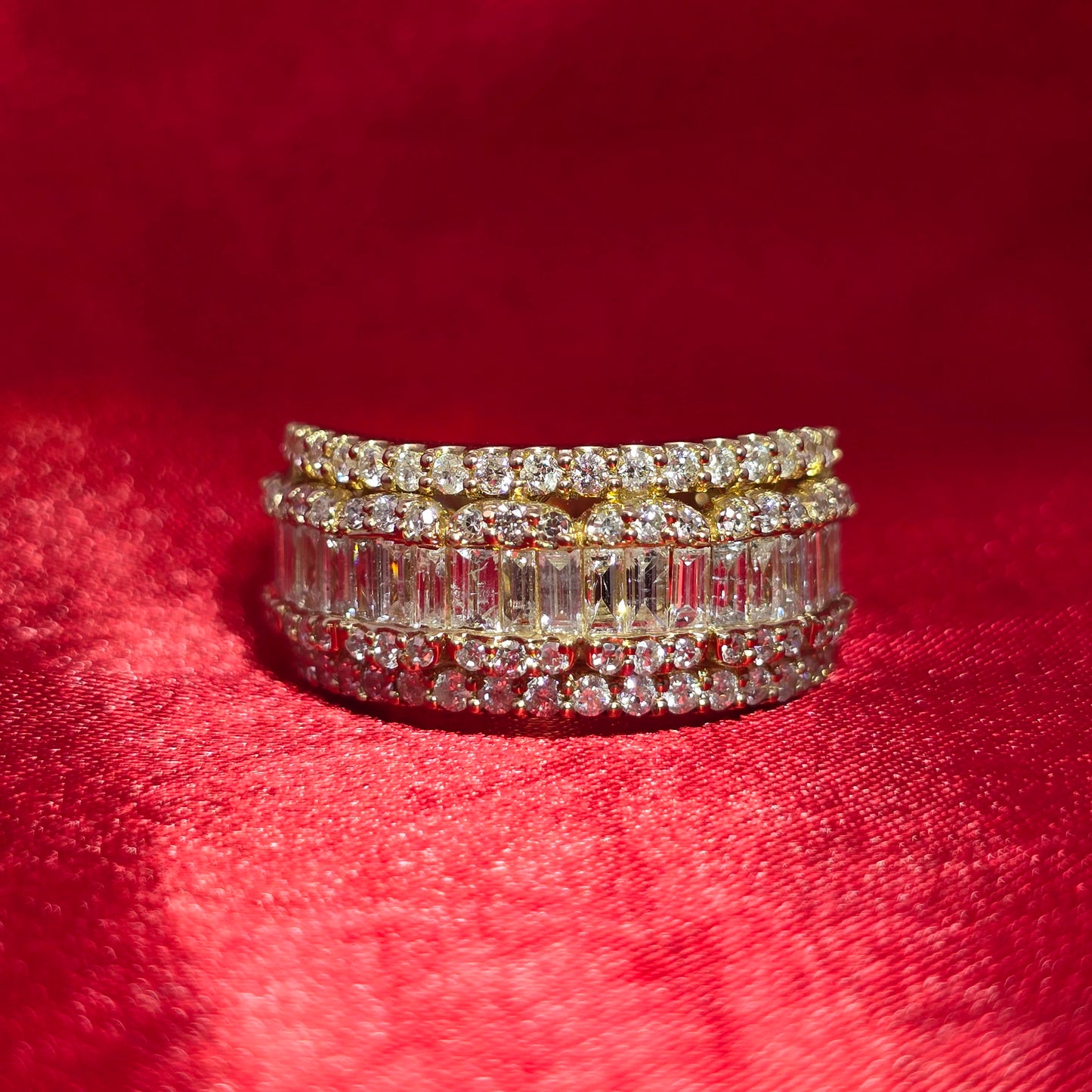 Round Cut Ring 2.00 ctw Diamond 14K Yellow Gold
