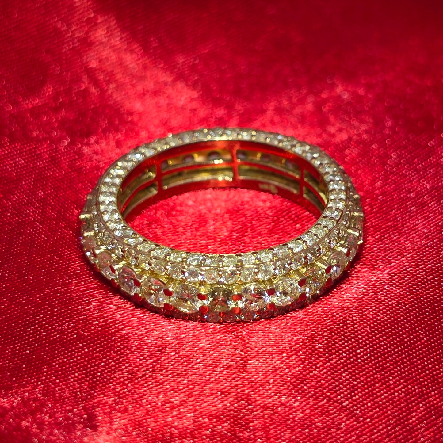 Round Cut Ring 6.00 ctw Diamond 10K Yellow Gold