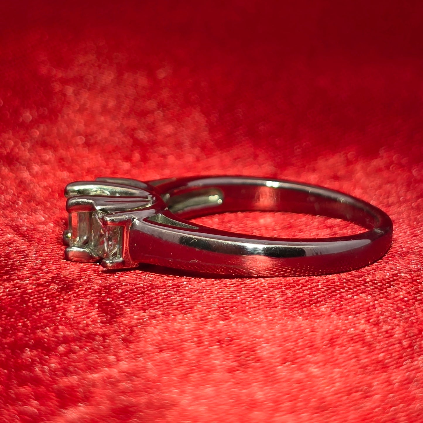 Engagement Ring 1.25 ctw Diamond 14K White Gold