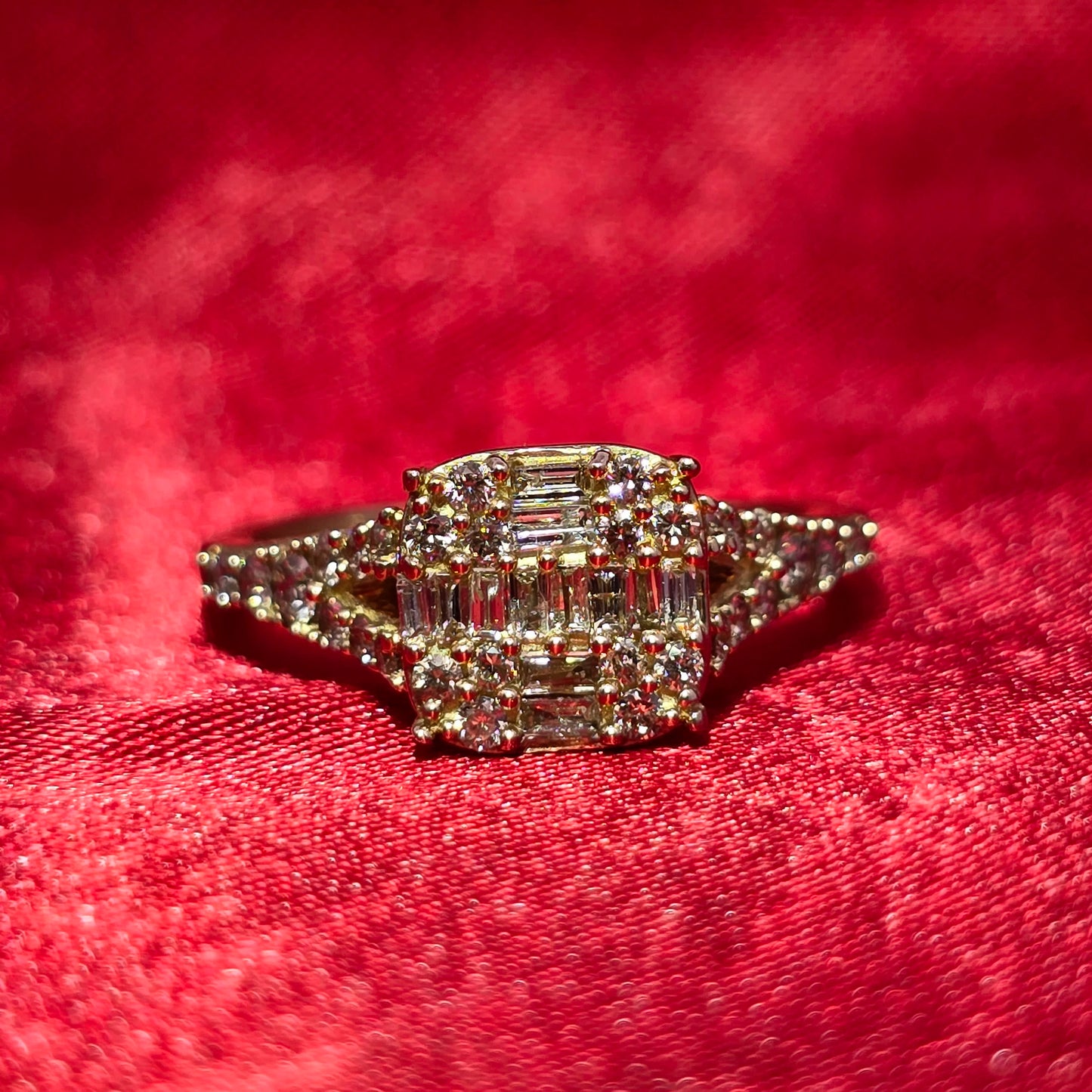 Engagement Ring Diamond 1.25 ctw 10K Yellow Gold
