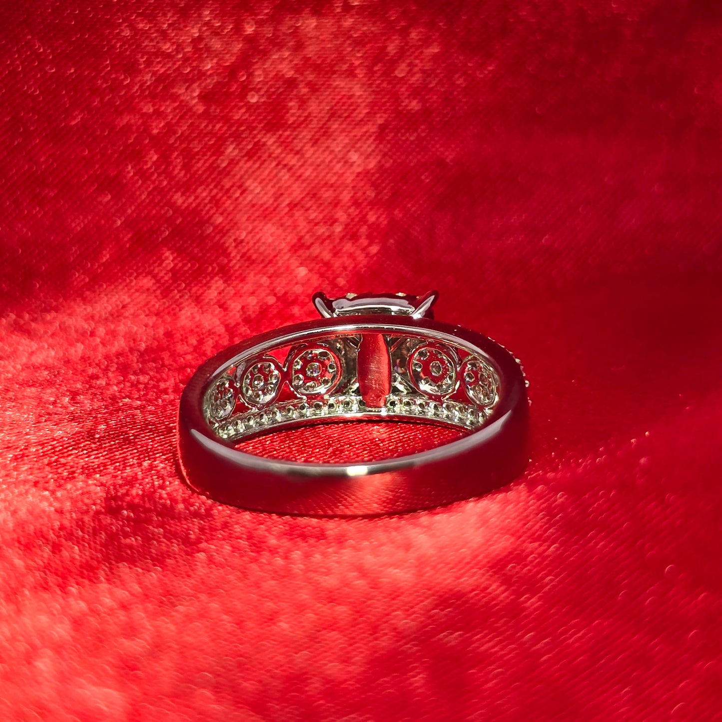 Quad Princess-Cut Ring Diamond 1.00 ctw 10K White Gold