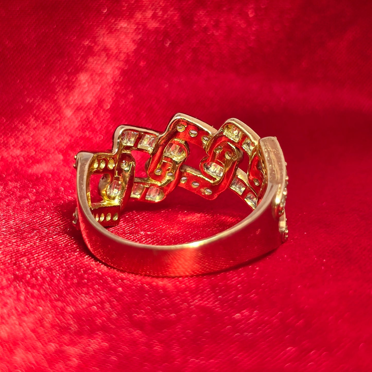 Baguette Ring Diamond 1.15 ctw 10K Yellow Gold