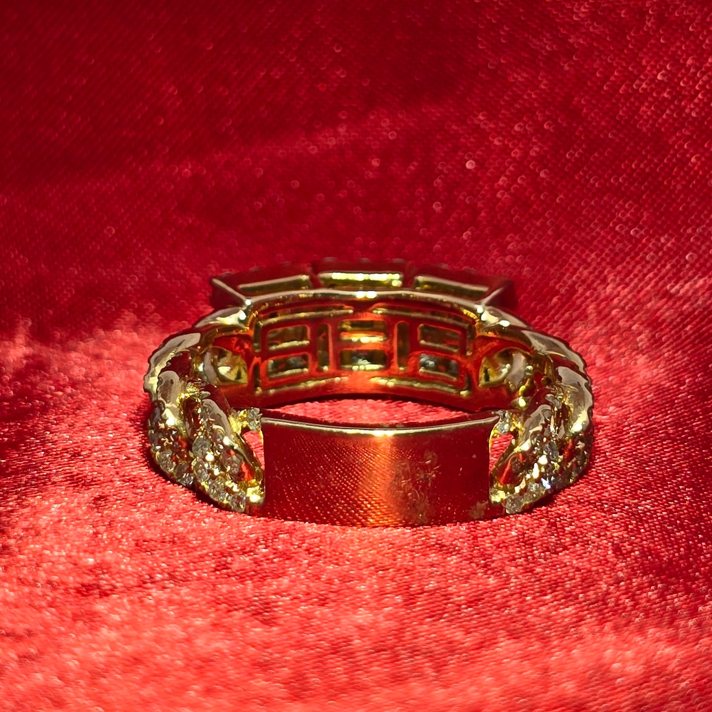 Baguette Style Ring Diamond 1.67 ctw 10K Yellow Gold