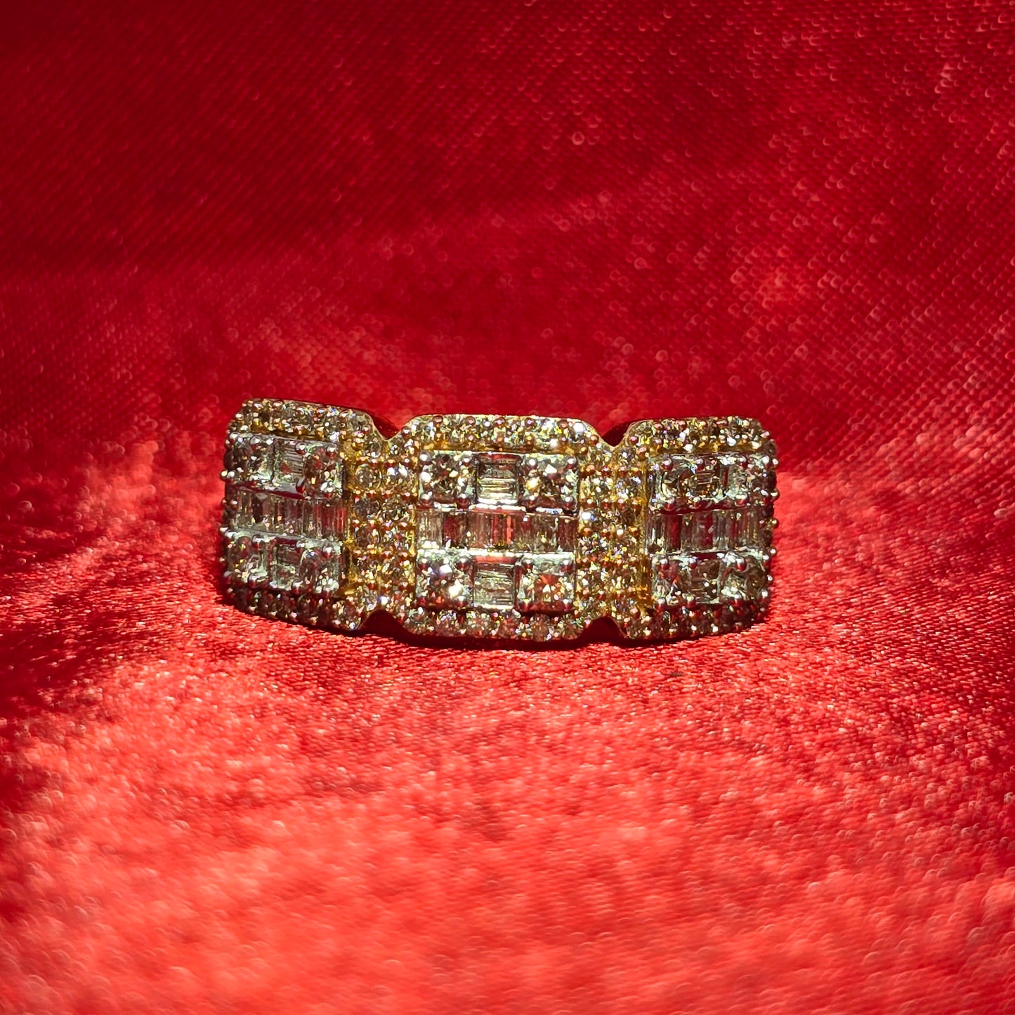 Baguette Ring Diamond 1.75 ctw 10K Yellow Gold