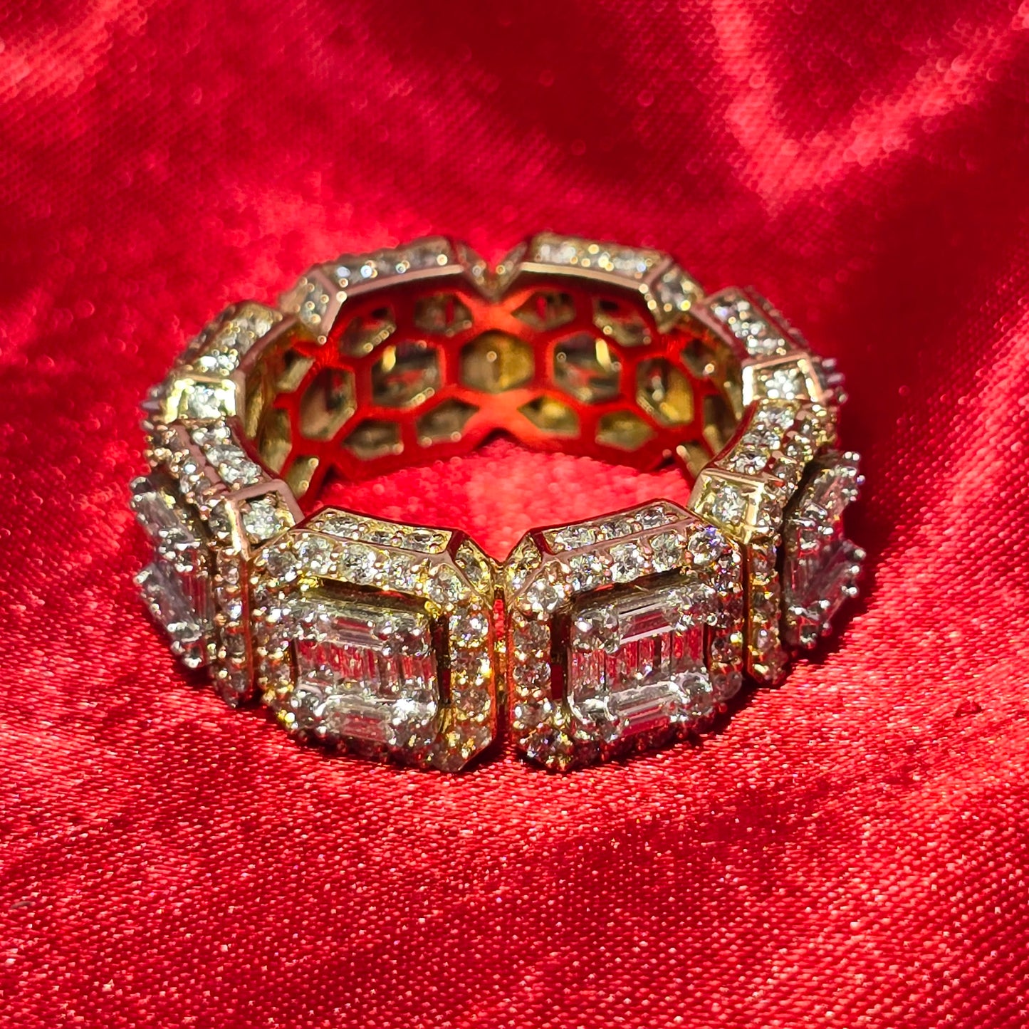 Baguette Band Ring 4.53 ctw Diamond 10K Yellow Gold