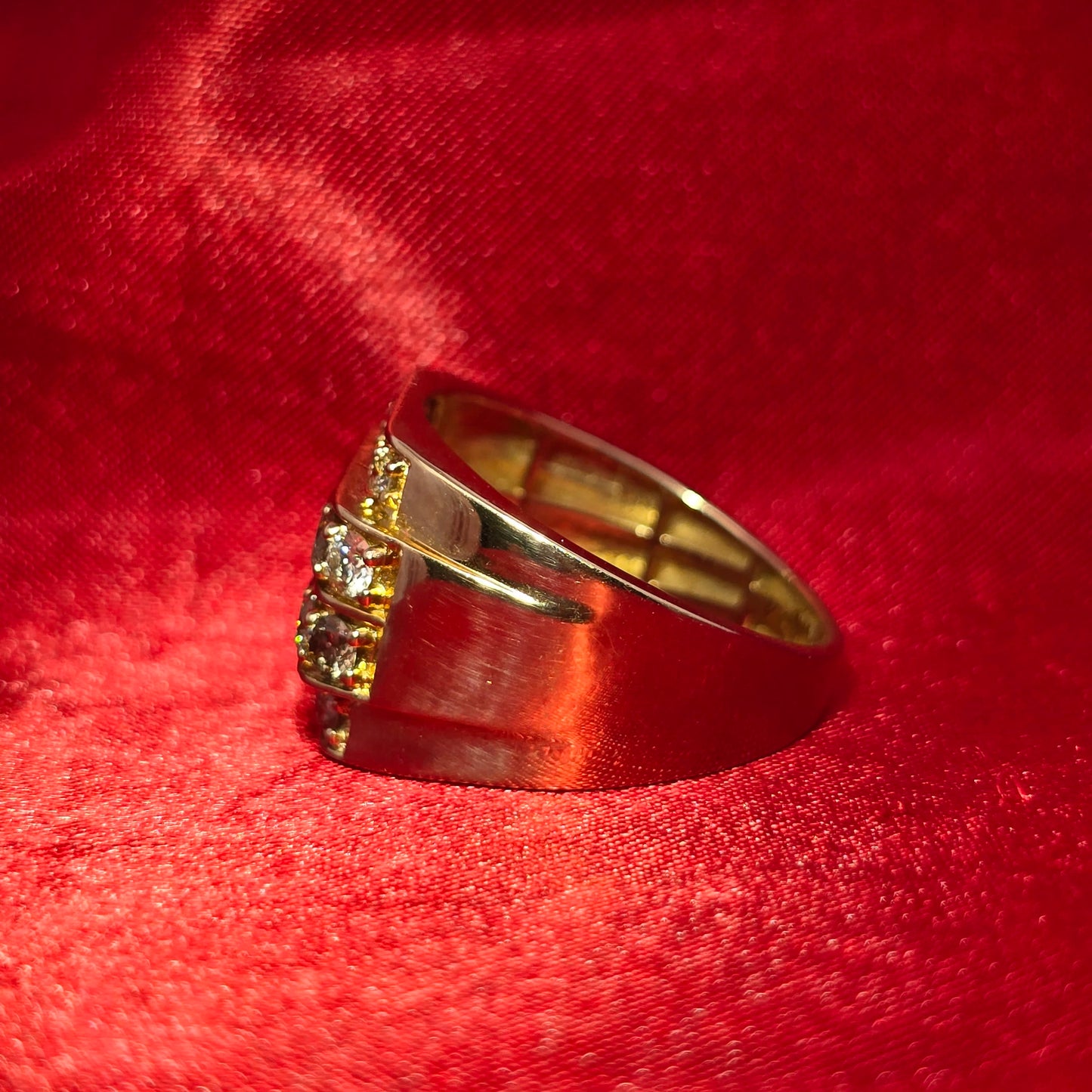 Round Cut Ring 2.50 ctw Diamond 10K Yellow Gold