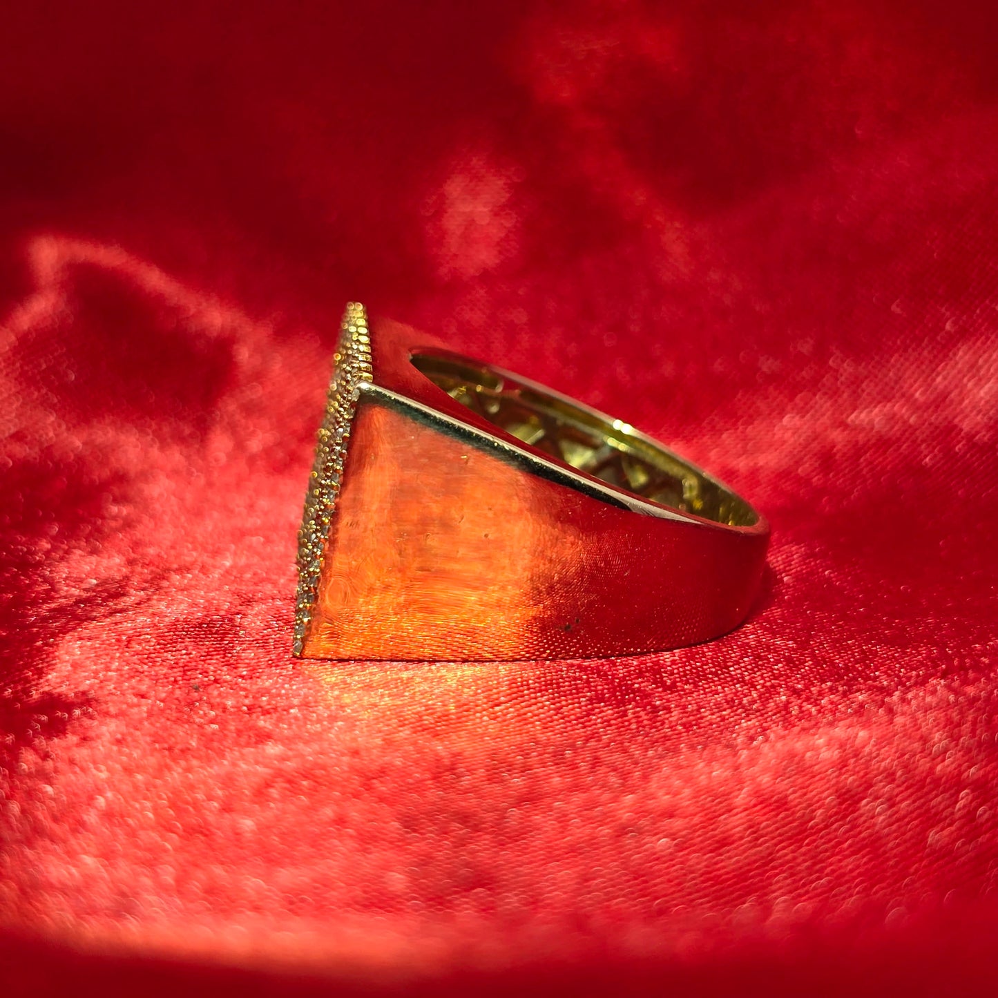 Baguette Pinky Ring 2.00 ctw Diamond 10K Yellow Gold