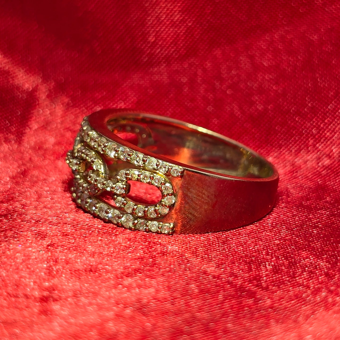 Classic Multi Oval Fun Ring 0.99 ctw Diamond 10K Yellow Gold