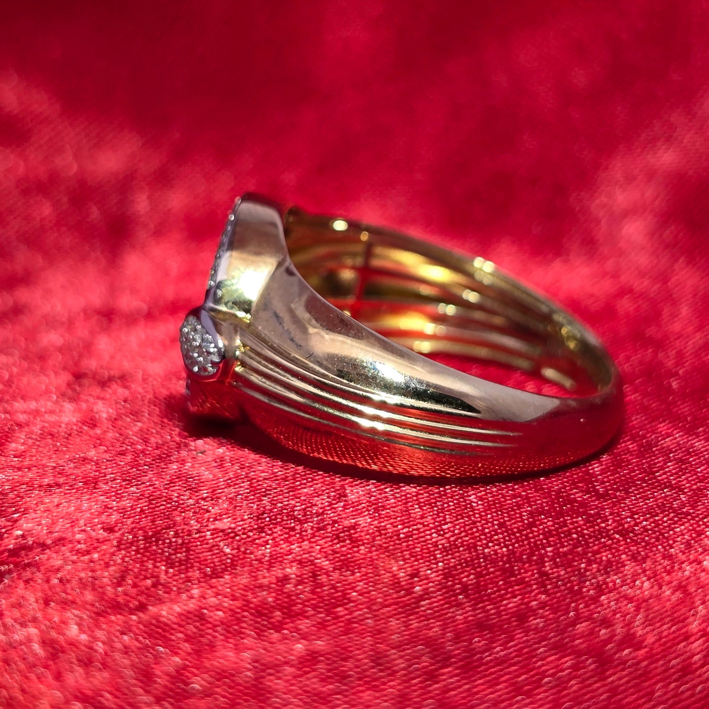 Round Cut Ring 0.35 ctw Diamond 10K Yellow Gold