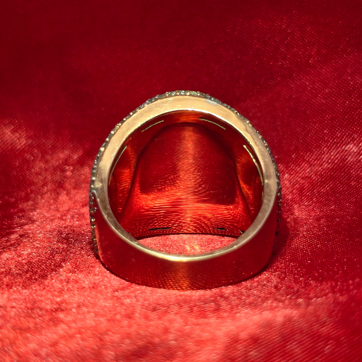 Round Ring 2.75 ctw Diamond 10K Yellow Gold
