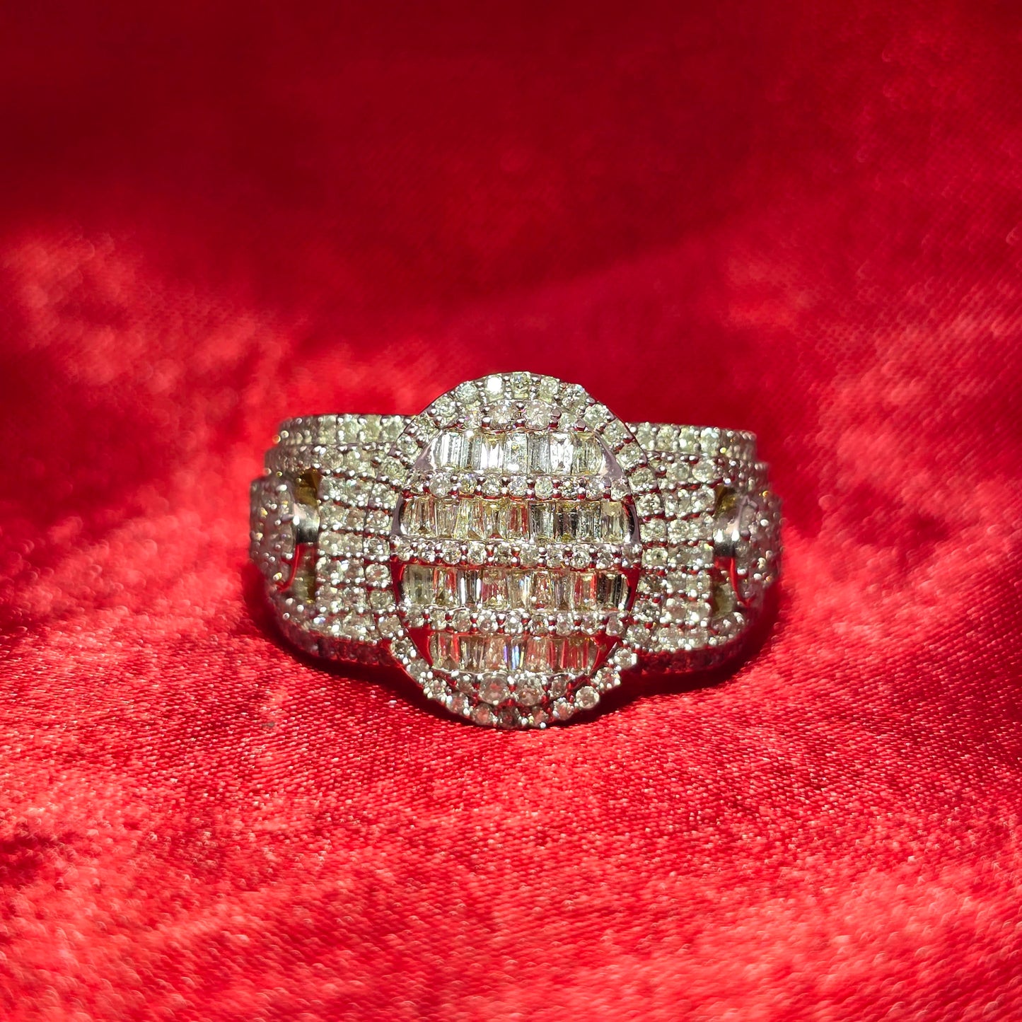 Baguette Ring 1.81 ctw Diamond 10K Yellow Gold