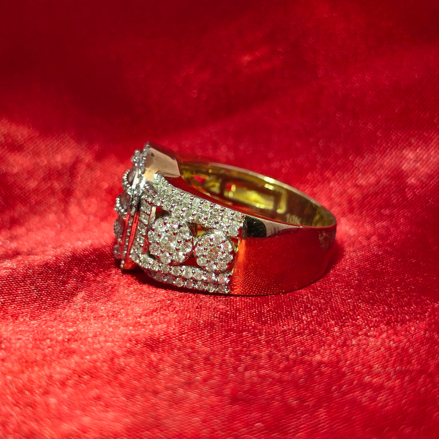 Baguette Ring 1.81 ctw Diamond 10K Yellow Gold