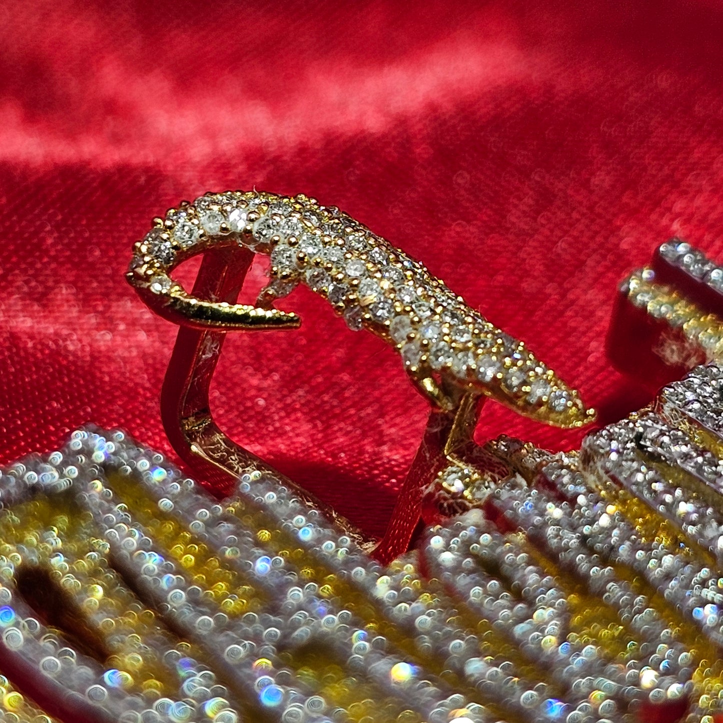 10K Gold Custom Name Pendant With Natural Diamonds 3.70CTW APX Gold Chain Included