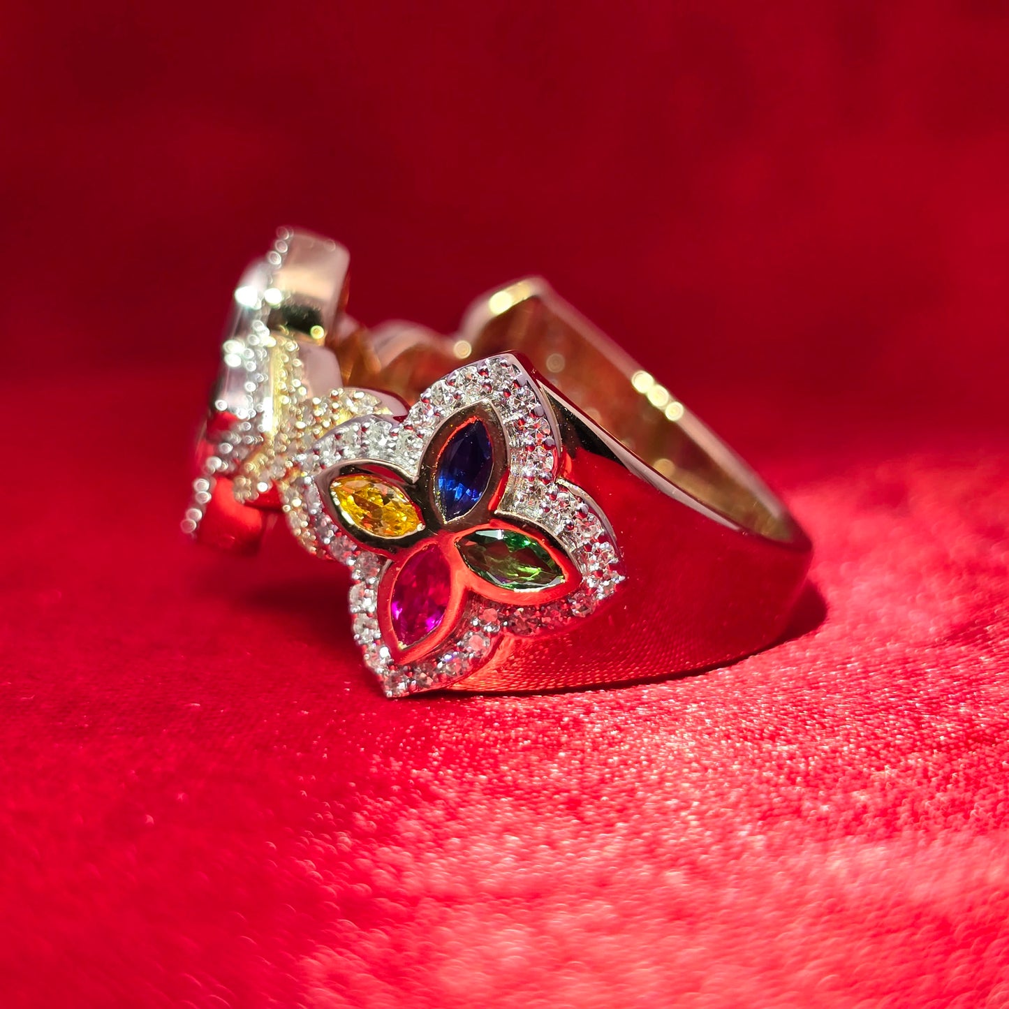 Diamond Sapphire Ring 0.63 ctw 10K Yellow Gold