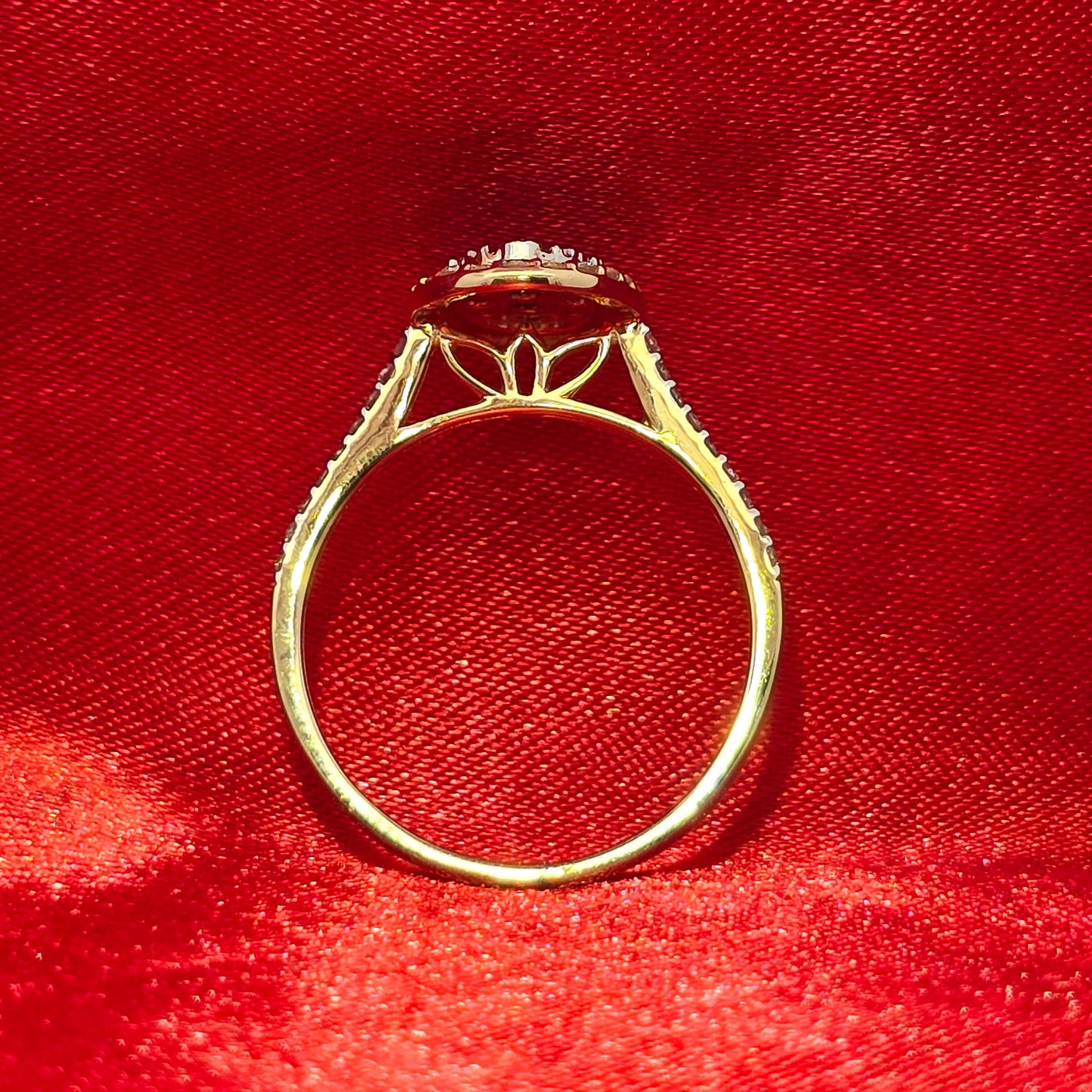 Diamond Round Ring 0.35 ctw 10K Yellow Gold