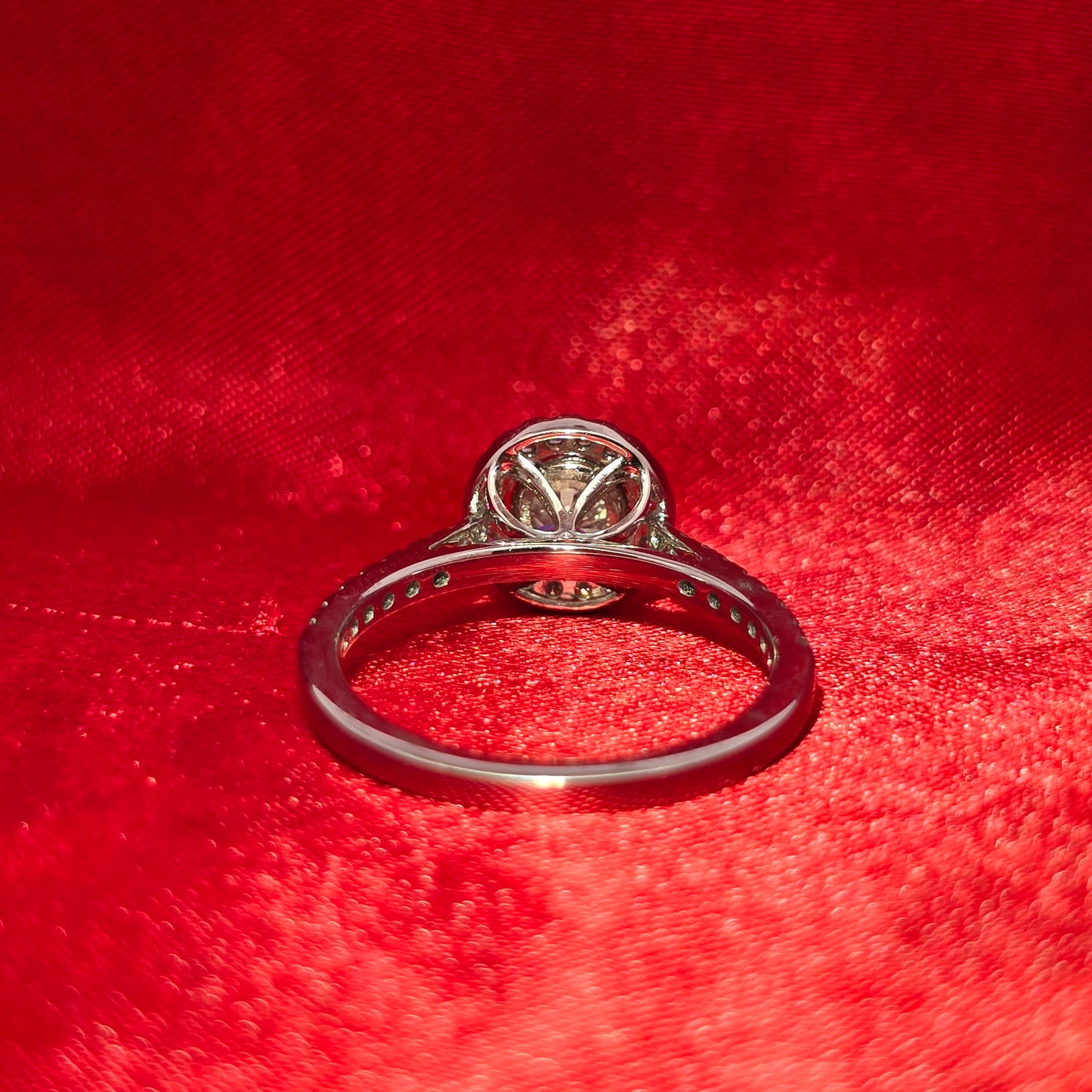 Diamond Round Cut Ring 1.06 ctw 14K White Gold