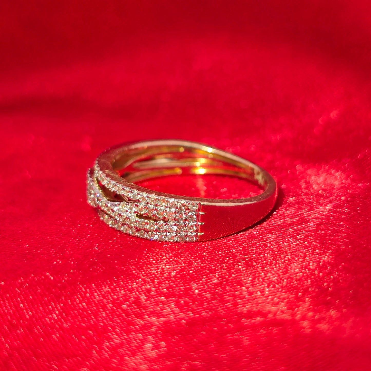 Diamond Wedding Trio Set Ring 1.89 ctw 14K Yellow Gold