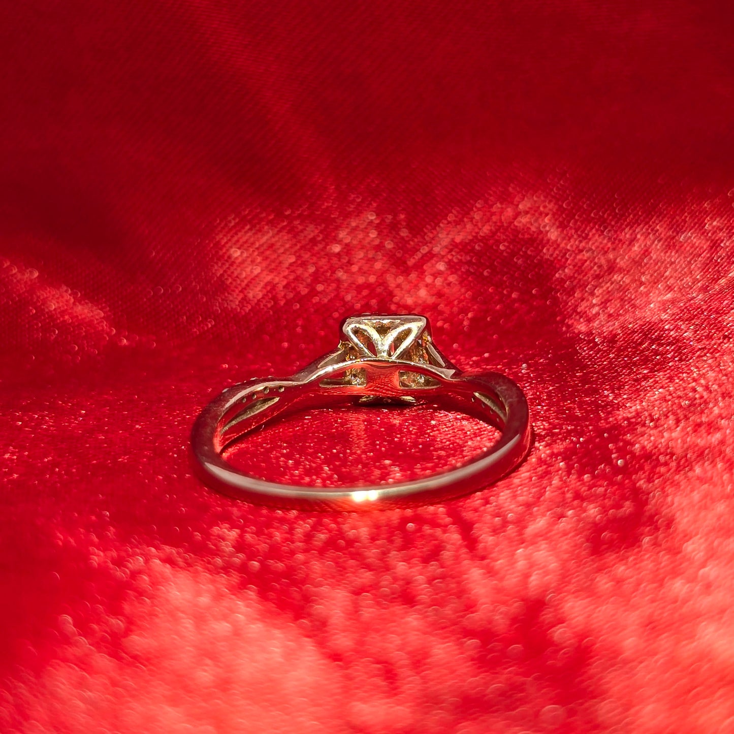 Diamond Square Ring 0.25 ctw 10K Yellow Gold