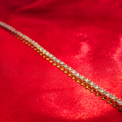 Women's Diamond Tennis Bracelet 1 ctw 10K Yellow Gold 7
