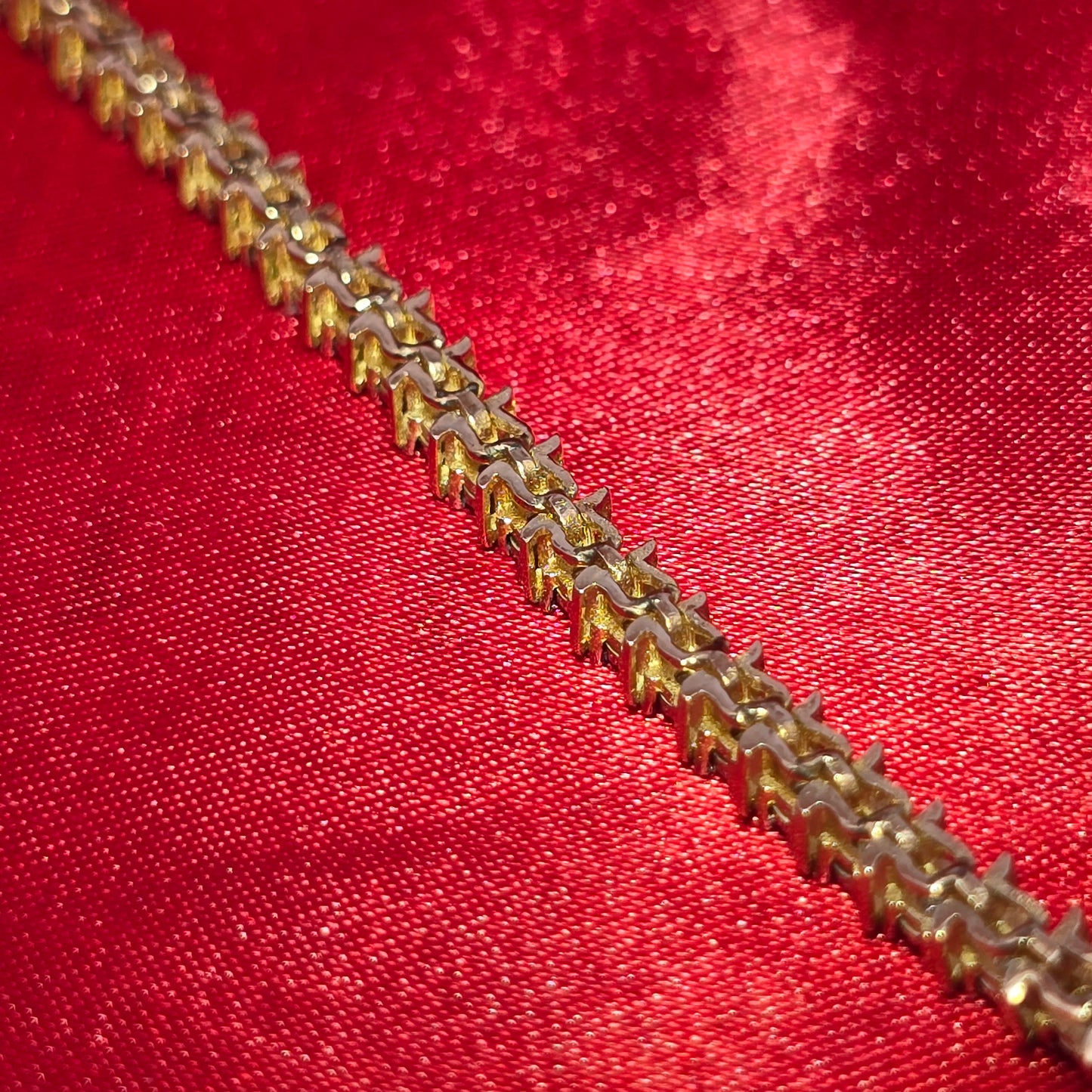 Women's Diamond Tennis Bracelet 1 ctw 10K Yellow Gold 7"