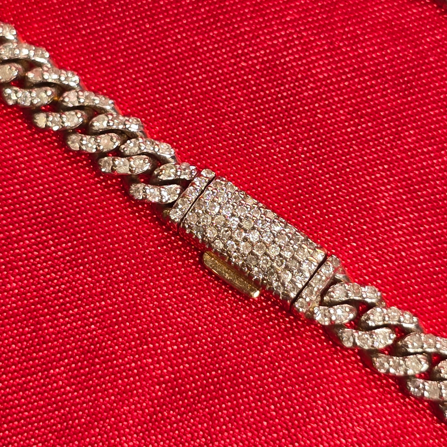 5.5MM Cuban Link Bracelet 2.36 ctw Diamond 10K Yellow Gold