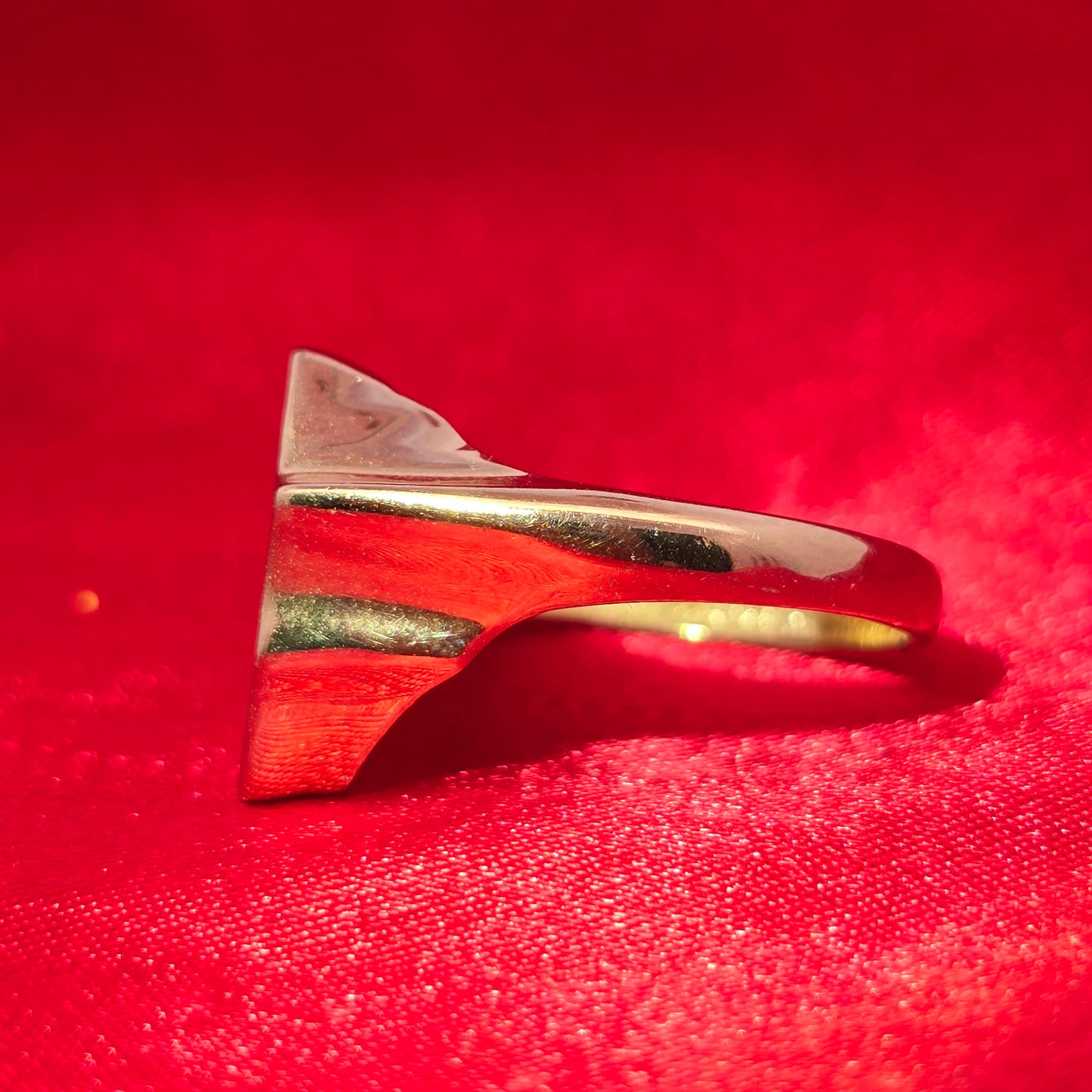10K Luxury Gold Africa Map Ring